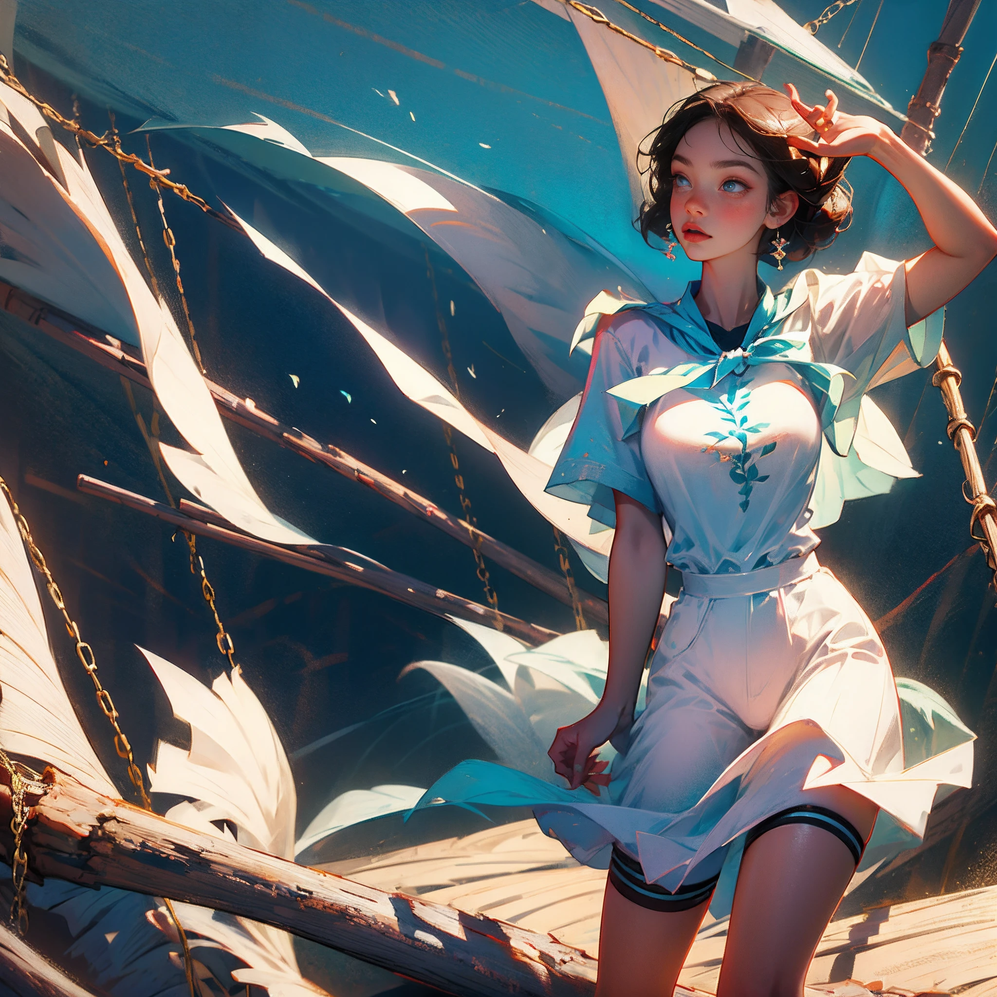 A high resolution, (masterpiece:1.4), ultra - detailed, 1boy,schoolgirls,Surreal girls,White stockings,Pick up your clothes,huge tit --auto