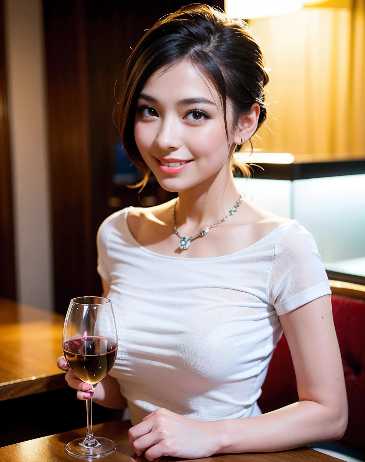 Change to a fashionable dress with short sleeves