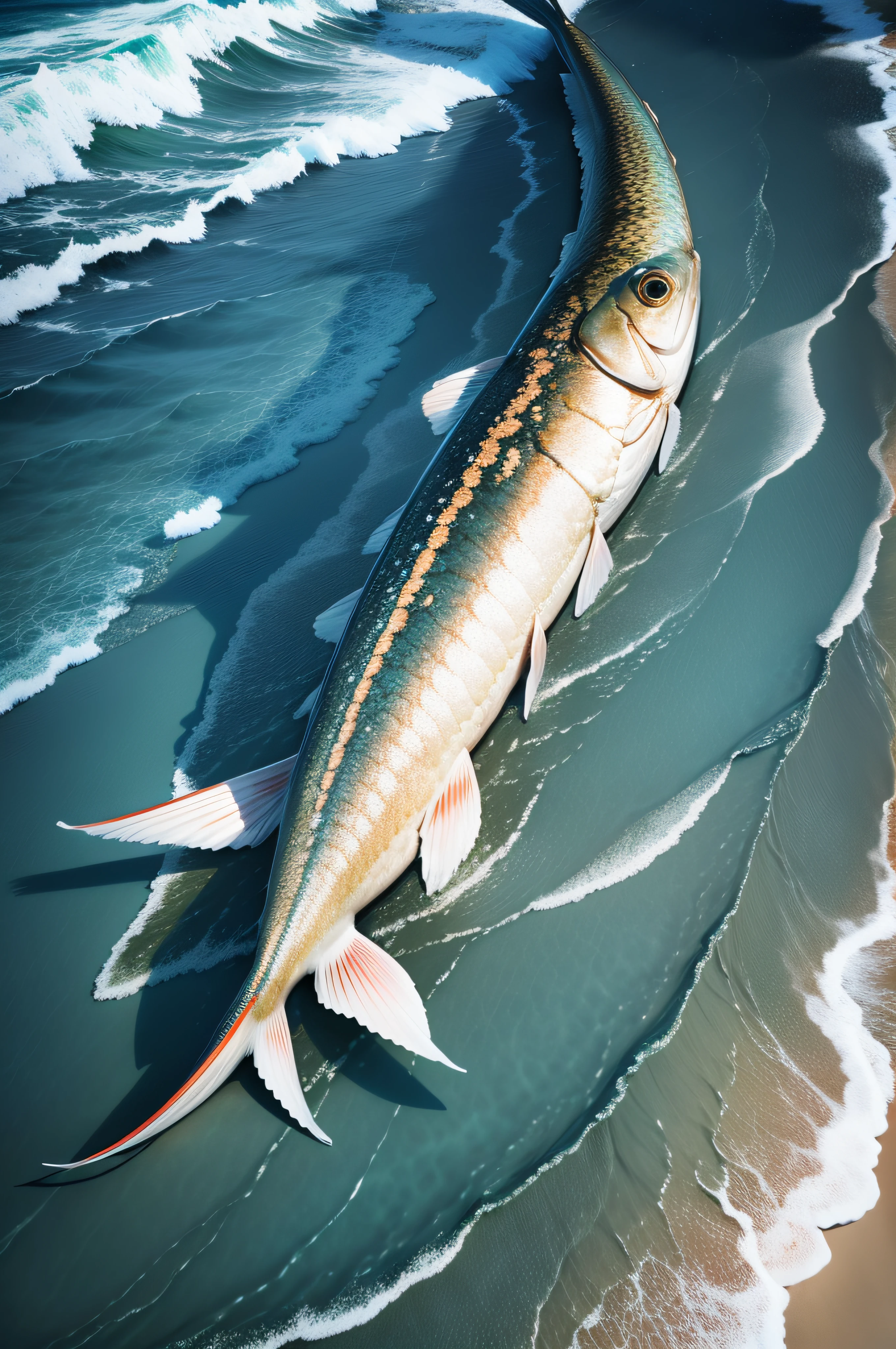 The fish，the sea，sprawling