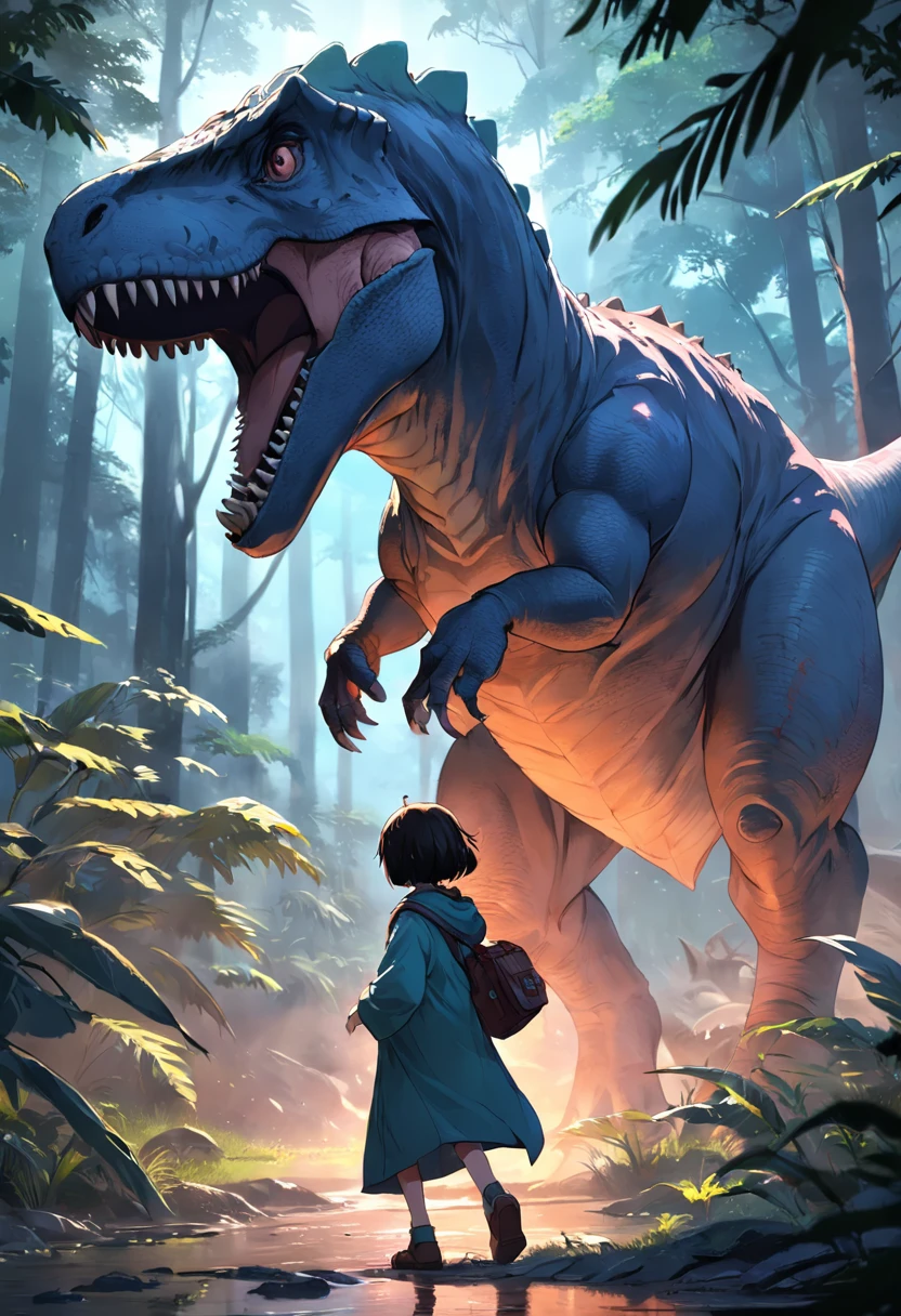 Dinosaurs carry wolves