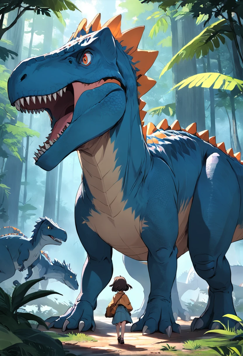 Dinosaurs carry wolves