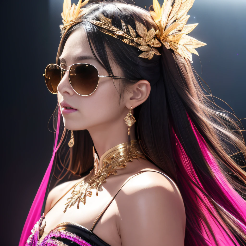 Big fairy(((Reflective sunglasses with thick gold trim)))Reflective sunglasses with thick gold trim,32K(tmasterpiece,k hd,hyper HD,32K)Purple-pink flowing hair,Gold skull jewelry area in the back room,Skeleton King ,Rusty copper dragon skull protector (The skeleton is realistic:1.4),Skull pattern robe,Purple-pink skull headdress,Snowflakes fluttering,The background is pure,Hold your head high,Be proud,The nostrils look at people, A high resolution, the detail, RAW photogr, Sharp Re, Nikon D850 Film Stock Photo by Jefferies Lee 4 Kodak Portra 400 Camera F1.6 shots, Rich colors, ultra-realistic vivid textures, Dramatic lighting, Unreal Engine Art Station Trend, cinestir 800,Hold your head high,Be proud,The nostrils look at people,Tsundere,Snowflakes fluttering,Snowflakes fluttering,Snowflakes fluttering,Snowflakes fluttering,Impeccable,( reasonable design, Clear lines, High sharpness,Best quality, Very detailed skeleton, The skeleton of a masterpiece, offcial art, movie light effect, 4K skeleton(((Reflective sunglasses with thick gold trim)))Reflective sunglasses with thick gold trim