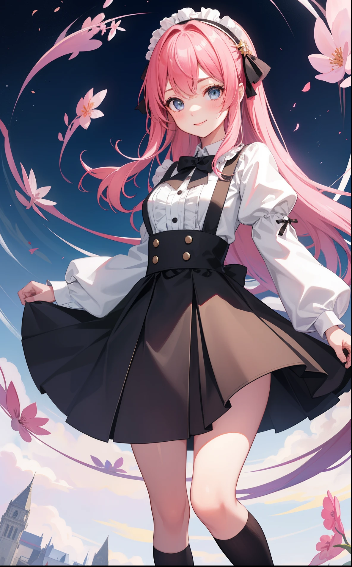 Masterpiece、Highest quality、highest quality、((((Transparency))))、(Open Mouth Smile)、Shiny hair quality、Small face、Dynamic pose、Super detailed, beautiful, wide eyes、Ultra-detailed, clear and beautiful faces、(cute illustration:1.2), High-resolution, ultra-detailed, best quality, embarrassed、Thighs