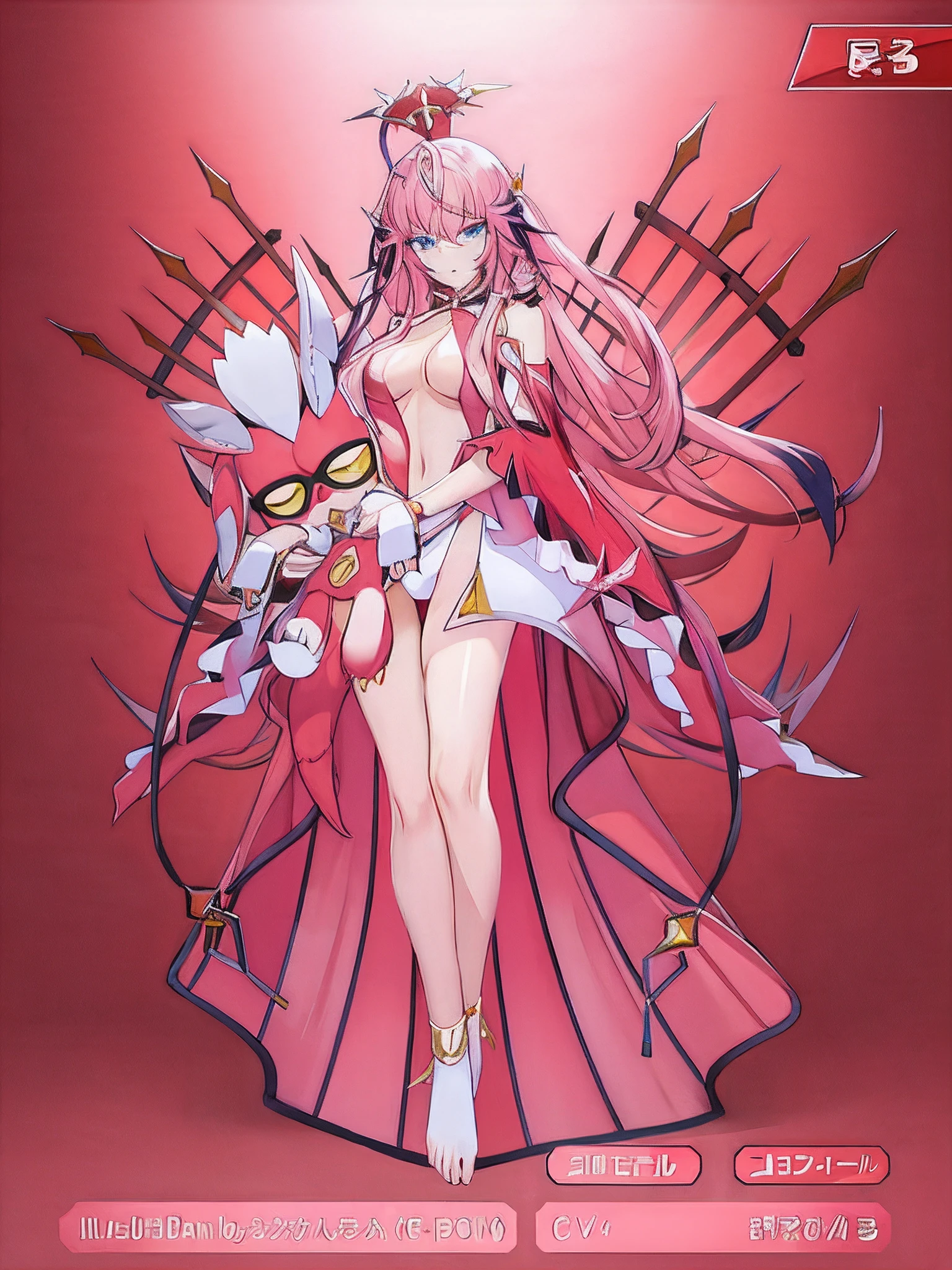 Anime Beauties,hight resolution,plushies, beautiful queen.beauty legs、Chest exposed