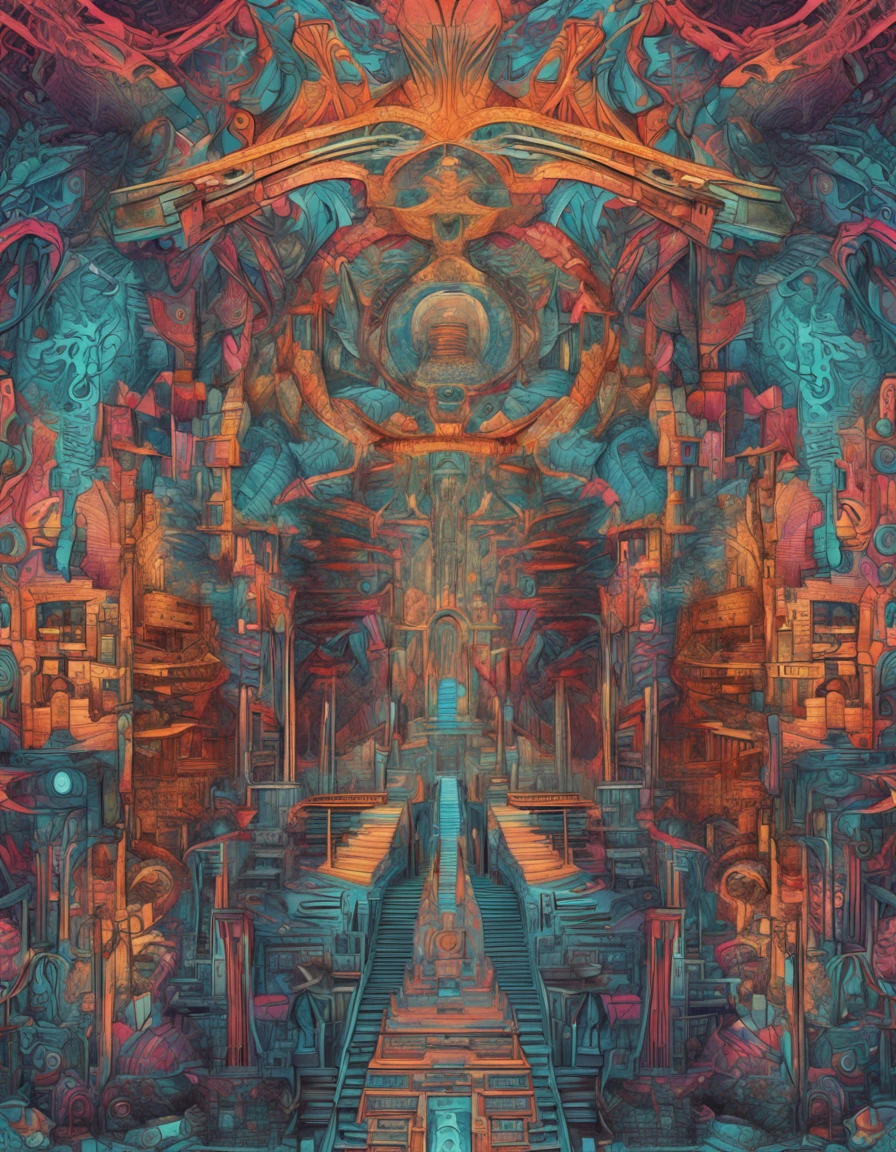 (masutepiece, of the highest quality, Best Quality, Official art, Beautiful and aesthetic:1.2), (1girl in:1.3), Extremely detailed,(Fractal Art:1.1),(Colorful:1.1)(Ancient ruins:1.3),highest details,(Zentangle:1.2), (Dynamic Pose), (Abstract background:1.3), (Many colors:1.4), ,(earrings),  (god:1.5)