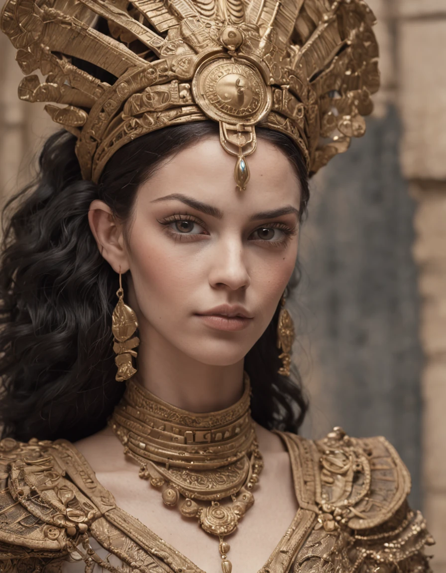 cleopatrah, tiro de corpo inteiro, Vestido bonito, deusa rainha do Egito, atraente, rosto mais perfeito, design de olhos profissional, Pintura digital, Beautiful hieroglyphics in the background, fantasia, detalhes intrincados, actual configuration, Face card, ao estilo de Ellen Gallagher, Abigail Larson e Anton Pieck