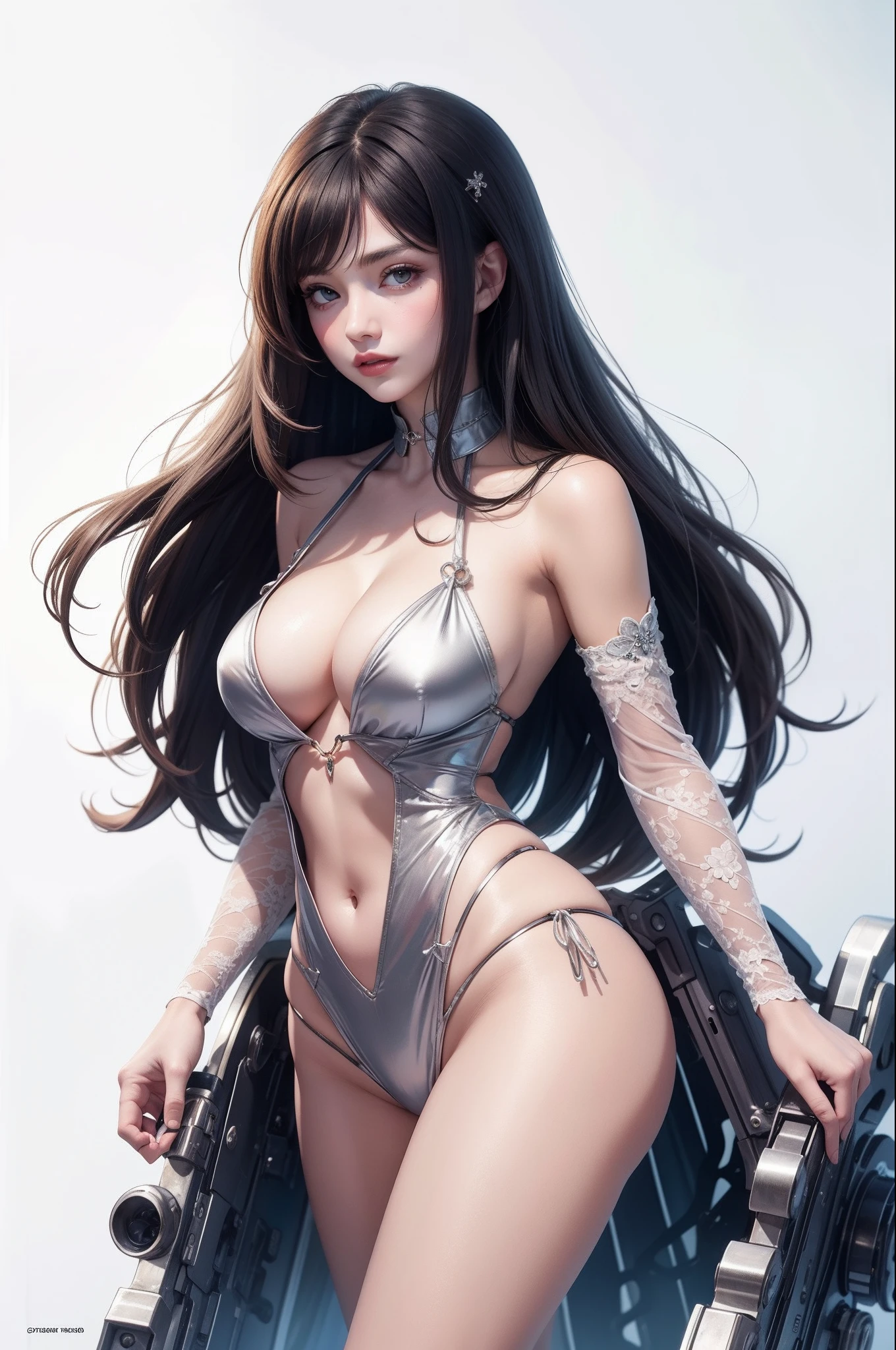 Bigchest,stocklings,Pure lust beauty,Real Human