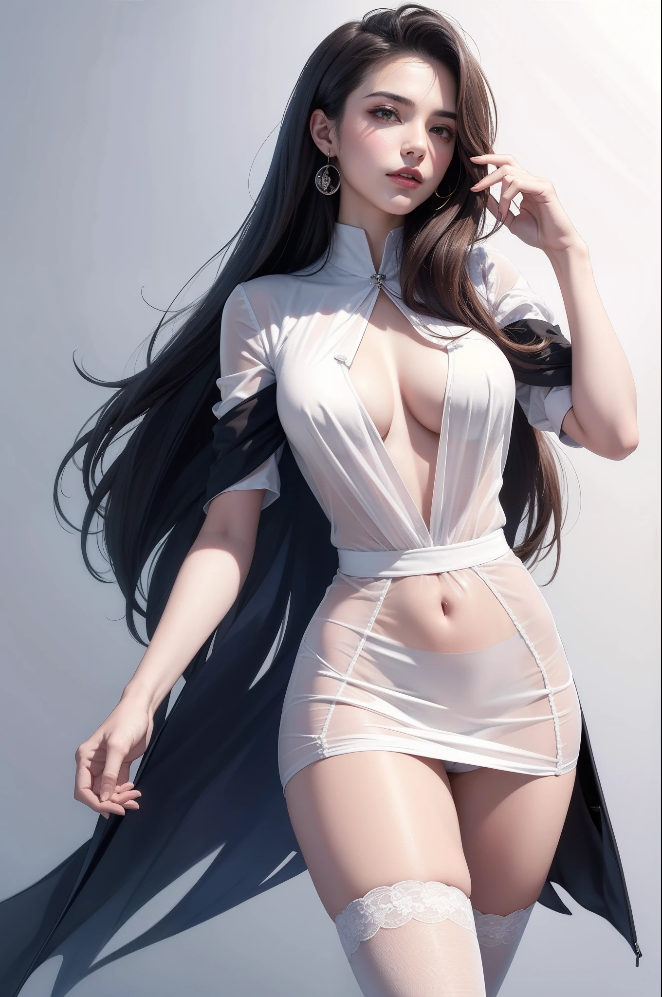 Bigchest,stocklings,Pure lust beauty,Real Human