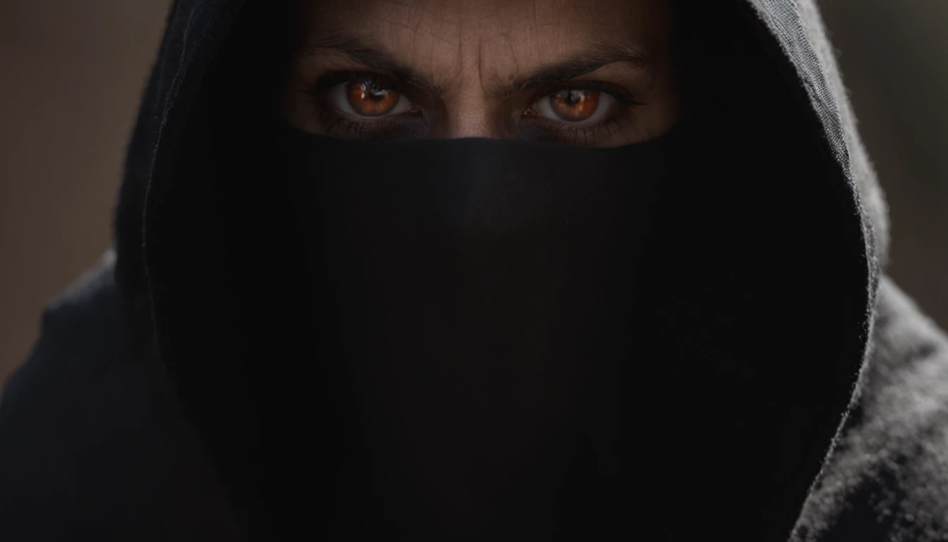 Shadowy Figure - Tall, cloaked, glowing eyes.