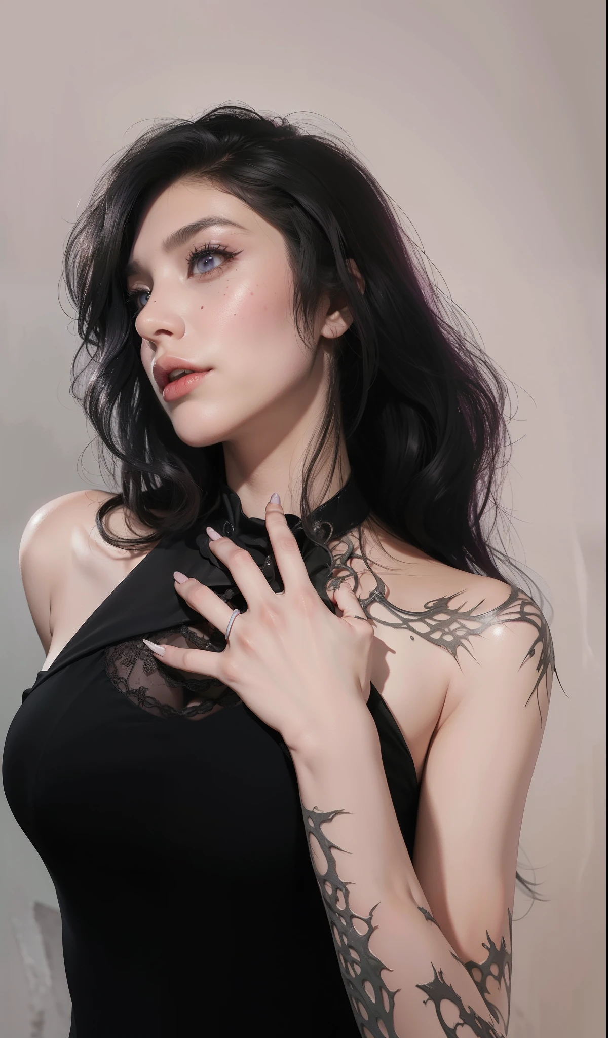 Fine matte paint，Skeleton Dark Angel, Haunted castle with large wings, Fill the drawing table with a knife，terroral，uncanny，horrid，secret terror，tentaculata，grape trees，The eye，uncanny valley effect teeth，all  fours，Critters，Blood Moon，4K，high qulity，Beautuful Women，Delicate face