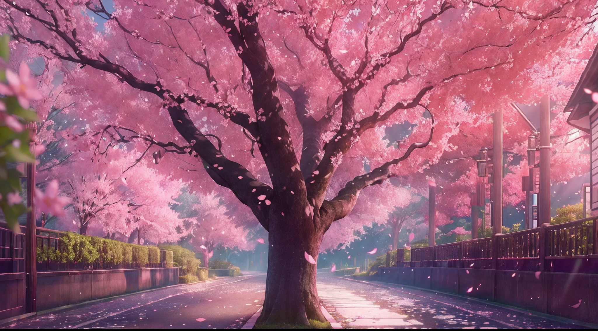 masterpiece, (photorealistic:1.4), best quality, beautiful lighting, realistic,  (extremely detailed CG unity 8k wallpaper), (full body:1.1), intricate, high detail, sharp focus, dramatic, RAW photo, 8k uhd, film grain, caustics, subsurface scattering, reflections,  sakura tree, sakura trees, falling leaves, pink leaves, 
trending on ArtStation, trending on CGSociety, Intricate, High Detail, Sharp focus, dramatic,  best quality, highres,