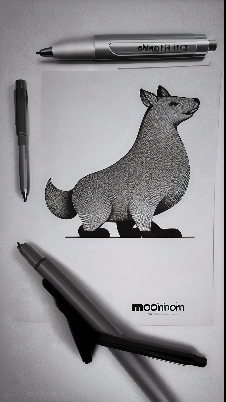 Logo de diseñó gráfico, simple, monotone, Digital pen