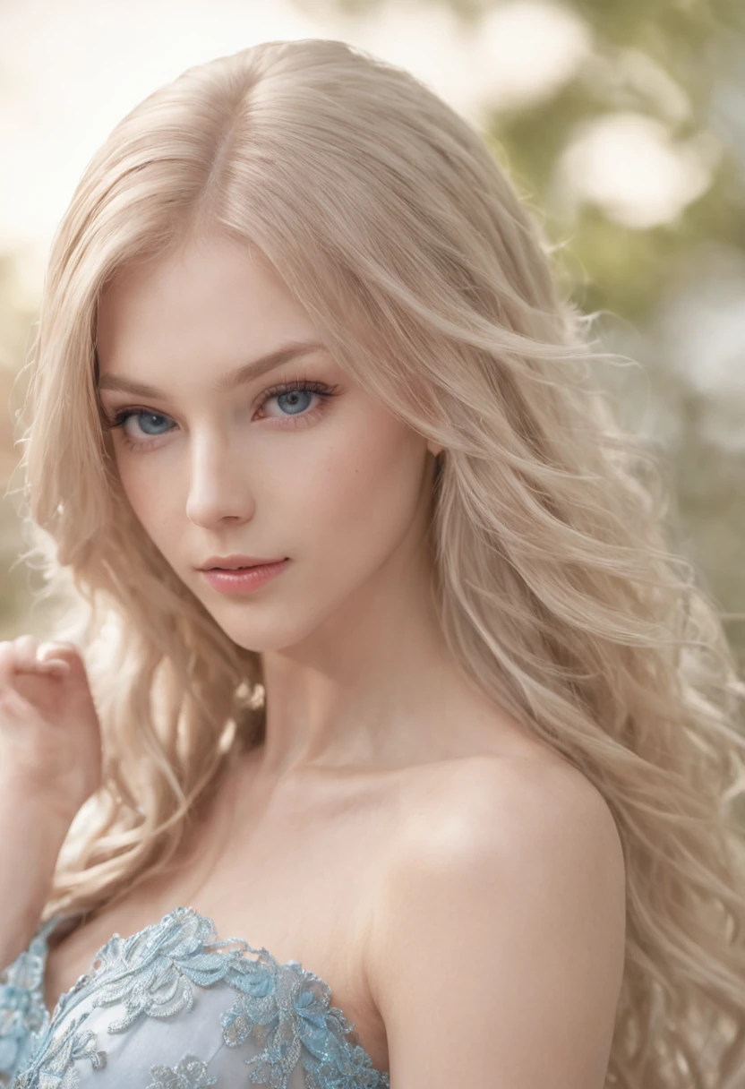 1 girl, very disheveled hair, |blonde, very beautiful long shiny hair, very beautiful pretty face, shiny shiny beautiful skin, solo, super high quality, hard focus, film grain, super high resolution, masterpiece, sparkling nice detailed crystal clear light blue eyes,