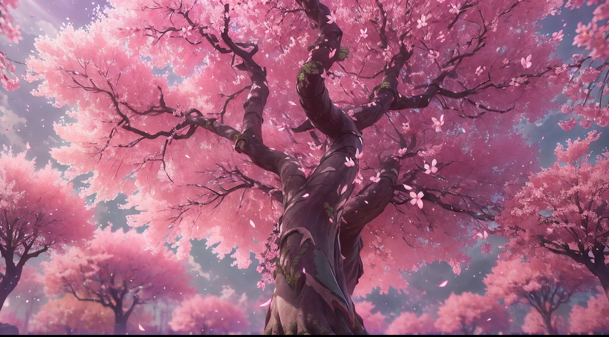 masterpiece, (photorealistic:1.4), best quality, beautiful lighting, realistic,  (extremely detailed CG unity 8k wallpaper), (full body:1.1), intricate, high detail, sharp focus, dramatic, RAW photo, 8k uhd, film grain, caustics, subsurface scattering, reflections,  sakura tree, sakura trees, falling leaves, pink leaves, 
trending on ArtStation, trending on CGSociety, Intricate, High Detail, Sharp focus, dramatic,  best quality, highres,