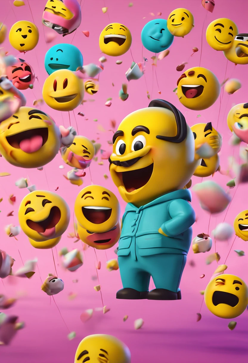 crie um emoji de risada