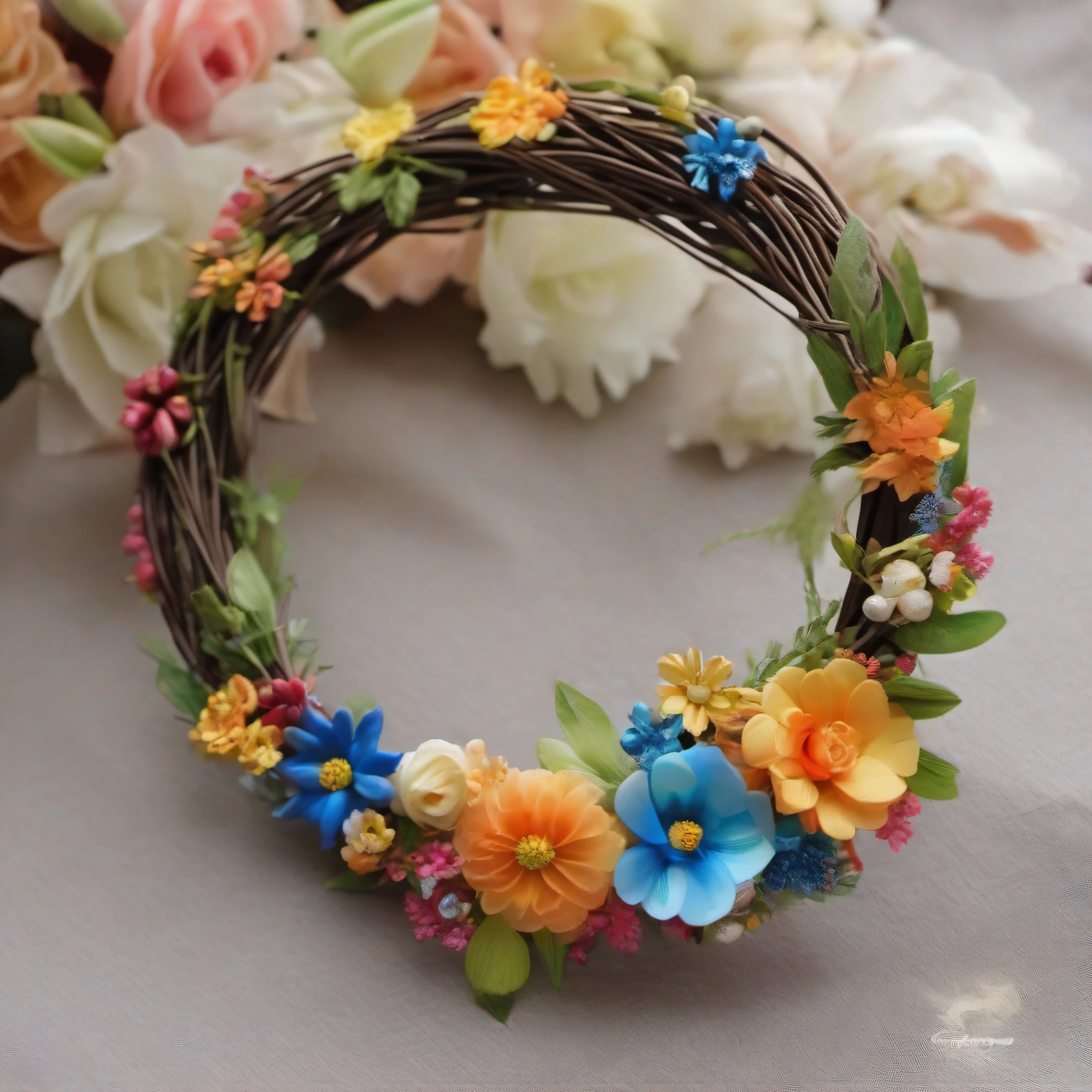 ((Rings made by weaving flowers、Flower wreath)):1.9