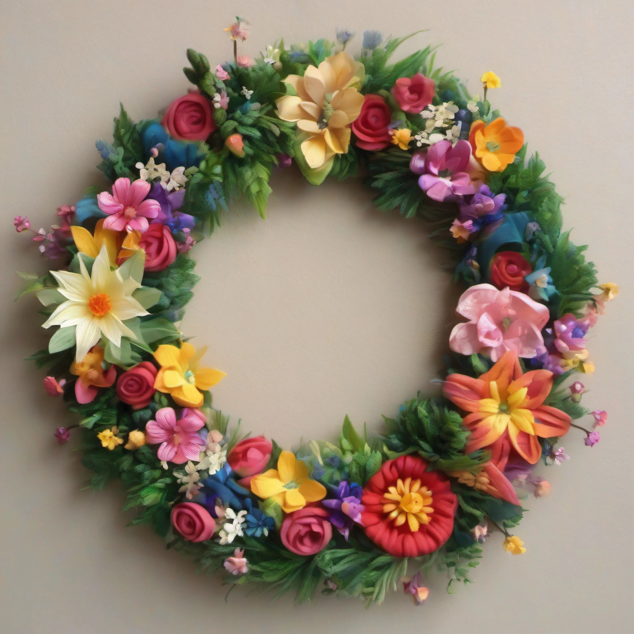 ((Rings made by weaving flowers、Flower wreath)):1.9