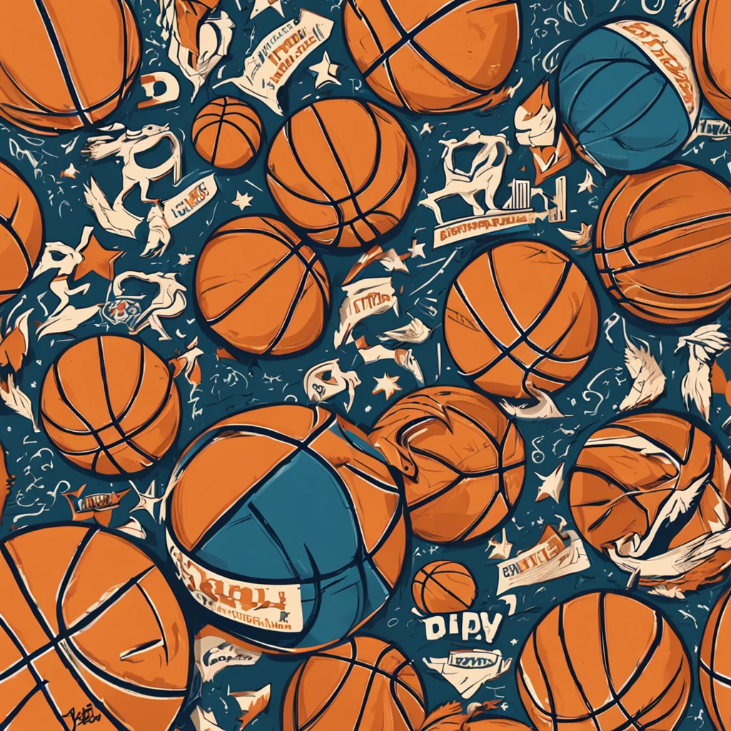 Basketball hall design logo，Superstar basketball，critters，American illustration