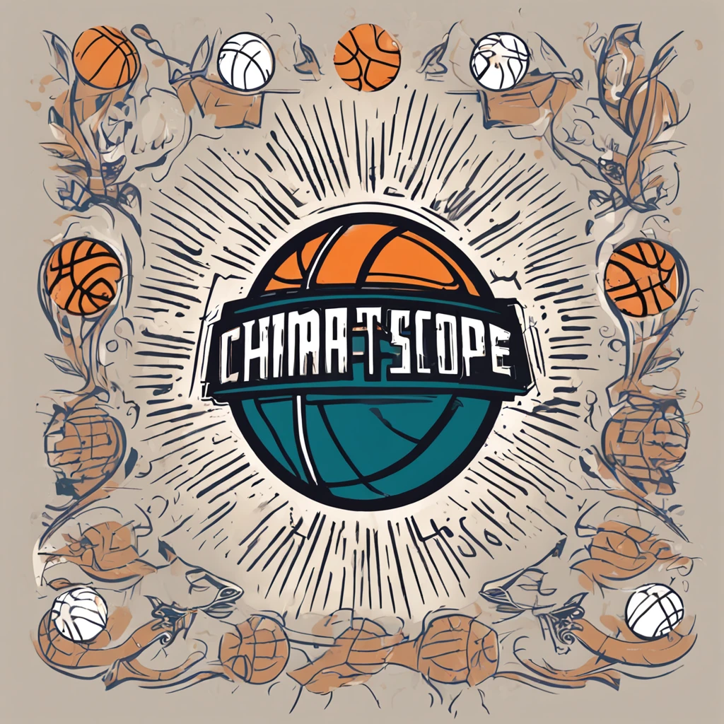 Basketball hall design logo,basketball ball,anthro bull,American illustration