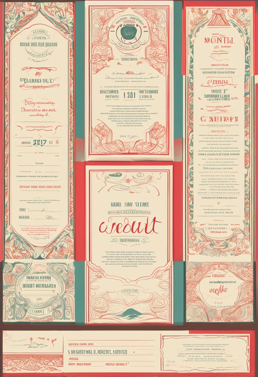 Create a marriage invite that combines the look and feel of an airline ticket. The design should be minimalistic but with a touch of luxury.