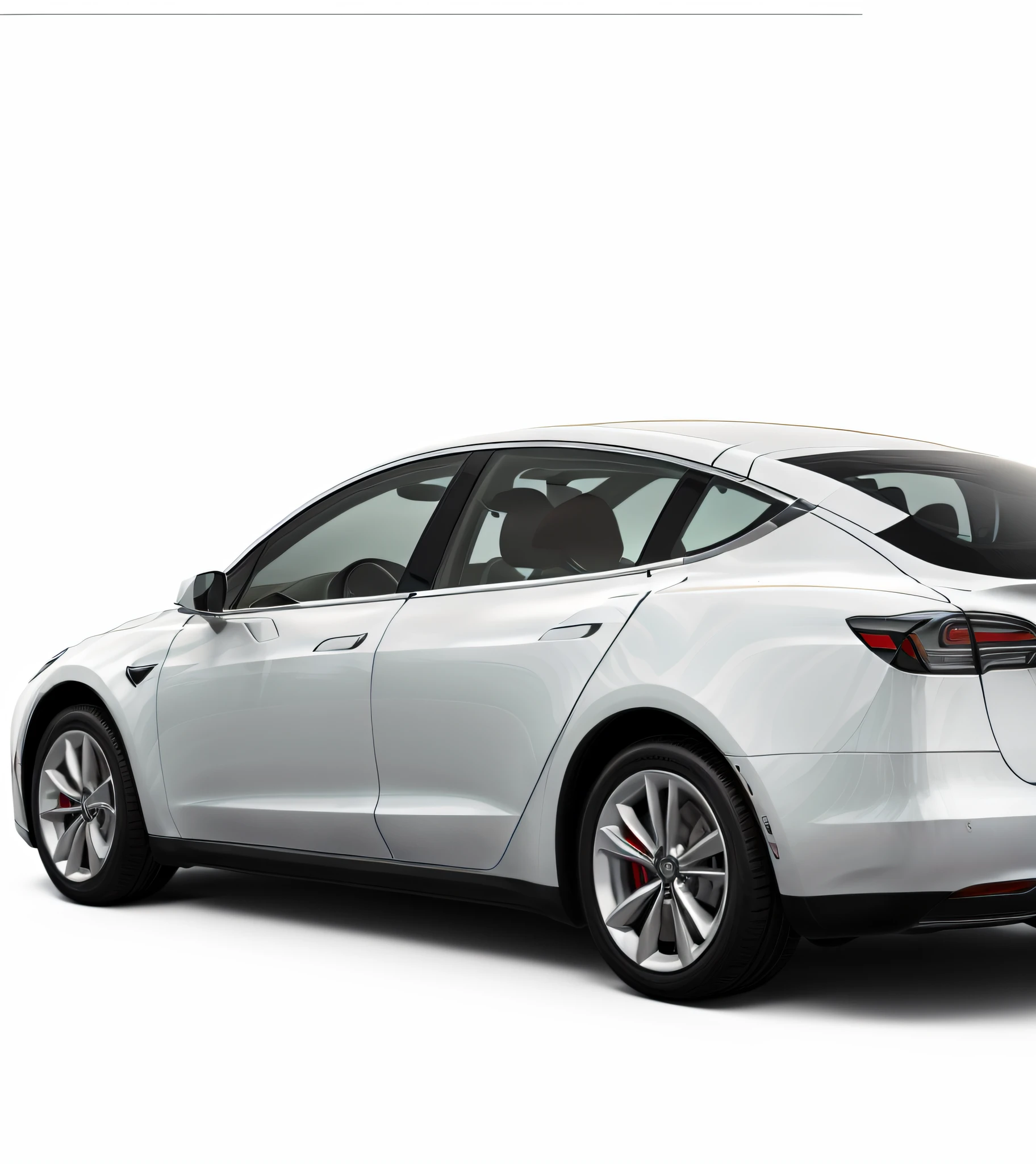 Close-up of a white Tesla Model 3 parked on a white surface, car tesla 3, tesla car, type - 2, tesla, police tesla, full view of a sport car, full view of a car, without text, tesla model 3,, Without background, side perspective, car commercial photograph, Self-restraint, white metallic, the sideview,high qulity,best qualtiy,hyper HD,wide angles,Stereoscopic effect,Three-dimensional painting,Cinematic lighting effects,cubismo,4k,finedetail,Poster effect,