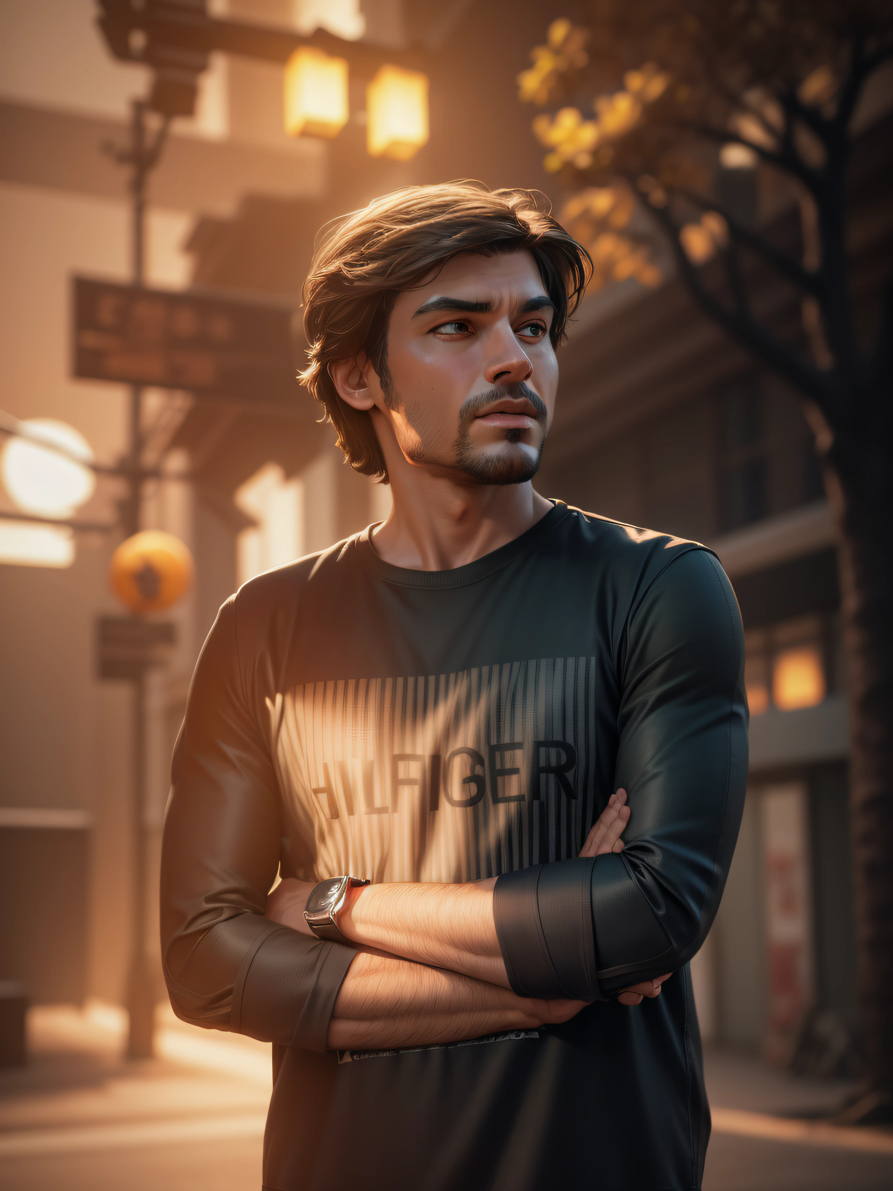 enhance this image to 3d cartoon with realistic and same face