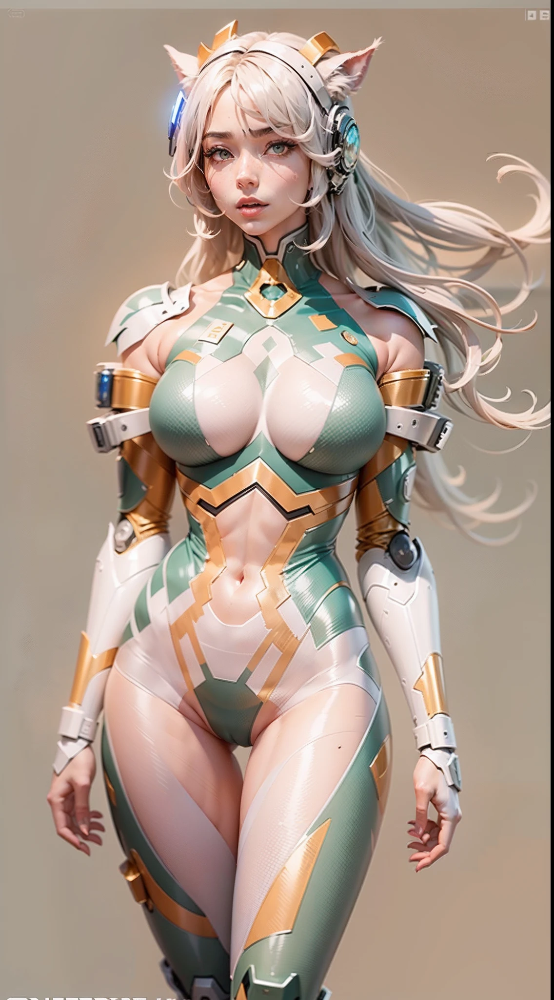 （A female centaur：1.5），She is both（Female: Centaur, half human, half horse, half horse, half horse：1.5），It is also a female Yingzhao。She blends both images，The first is：（（The head of the horse/neck/Shoulder these parts，Replaced with a beautiful female human upper body）：9.9），'s（Female, half-centaur, half-human, half-horse, half-human：1.5），The second is：（（The head of the horse/neck/lower back/hason/gluteal/Shijo Thigh Female Embodiment）：9.9），'s（Seamless chimera of a female half-horse with a beauty：9.9），（It's like a chimera of a female human and a half-horse costume：9.9），This chimerism is based on a strong future（Technologie：1.5）above。The ultra-wide-angle lens captures the image of her beautiful and ethereal wings on the ionosphere launching a super-high-speed charge and leaping。Her front half is distinctly feminine，Tall sexy body，possessed（K cup giant coconut tit chest：9.9），Has（Narrowed small brute waist 5.5）、Butterfly cross、（Long legs：9.9），The embedded interface of the bent female metamorphosis part of the back half of the body is at the hip position of the front half of the body。（The horse-shaped, half-horse torso form of her back body is completely female humanization9.9）。Translucent fluid flowing from the（Narrowed sternum 5.5）The upper end begins to embed the chest cavity of a woman in the shape of a bent dog style at the back of the beautiful woman's body/lower back/Ventral transverse。Then there are the sexy beauty's upright hips，（Her entire body has been completely female and replaced by a female body：9.9），Including the half-horse part。Mechanized armor covers the legs with knee-shaped anti-joints and feet，And these parts are highly anthropomorphic，This makes her legs graceful and slender，Her four horse legs exploded in length proportions and was slender and toned，Under the legs are skinny white feet dressed in Skyscraper Heels，Use Midjourney's advanced stroke tools and color palettes, as well as texture packs, model packs, and texture tools，Concentration，Include