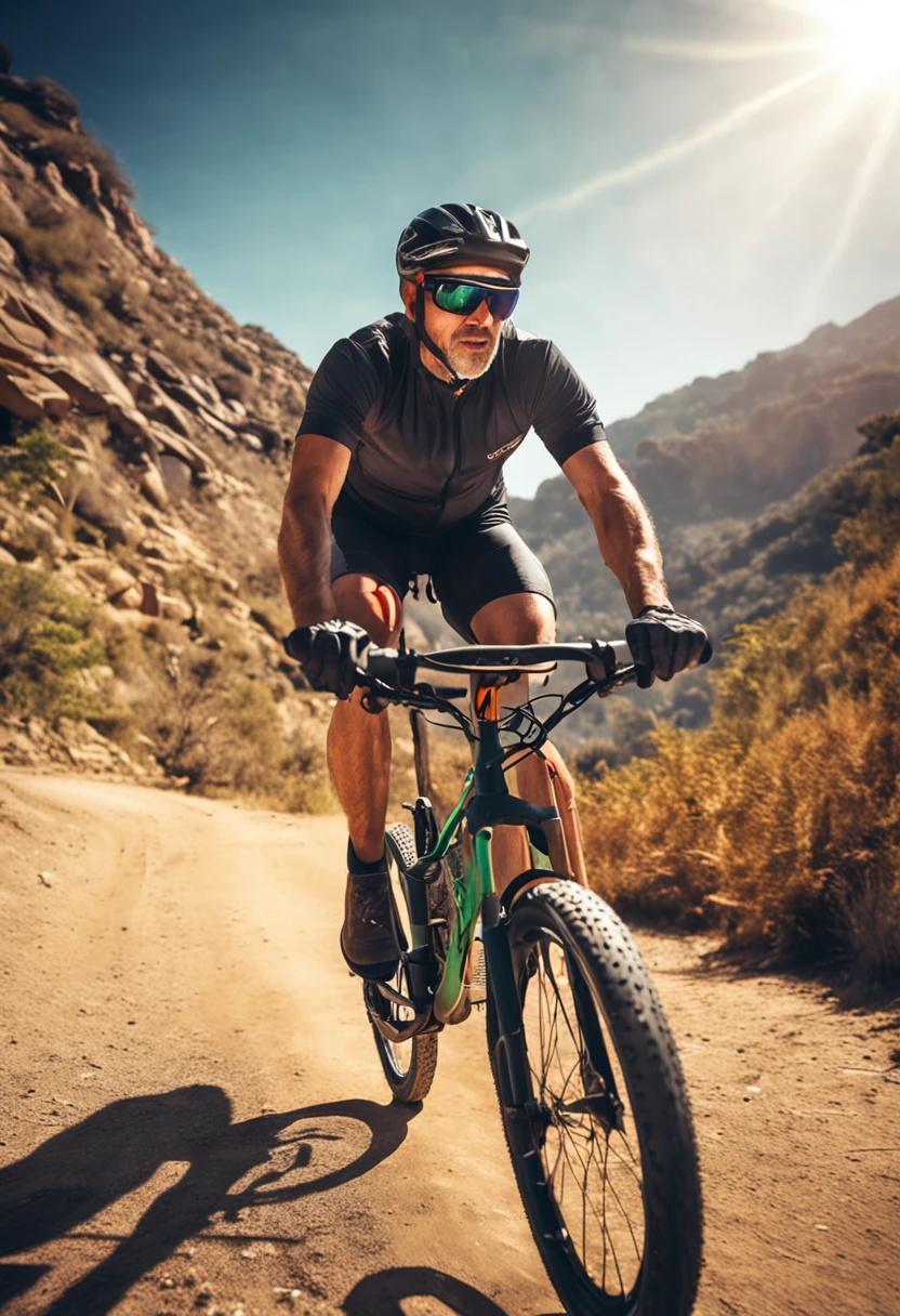 Alafard man riding a bicycle wearing a helmet and sunglasses, road bike helmet, Mountain bike helmet, Sports glasses, white helmet, helmet on, Spherical black helmet, helmet on face, helmet, shelmet, eye - level view, helmet on, helm, helmet on, with neon visor, Glowing Eyes in Helmet, point of view of visor wearer