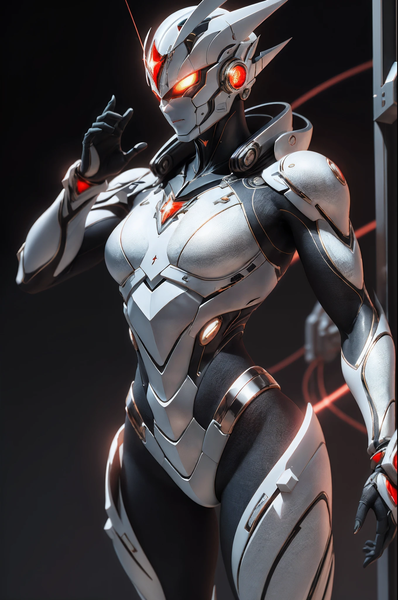 tmasterpiece,Best quality at best,A high resolution,realista,a parte superior do corpo,
1Meninos,s Ultraman,Olhos estrelados vermelhos de cinco pontas,Temporizador de cores de pentagrama,olhando para o espectador,Cor vermelha,Armadura de energia,totalmente blindado,(semi transparente:1.4),(poses lascivas:1.1),Biomechanicals,
mini cidade,Reflective metal,lighting dramatic,..3d,Ultra - Detalhado,rendering by octane,