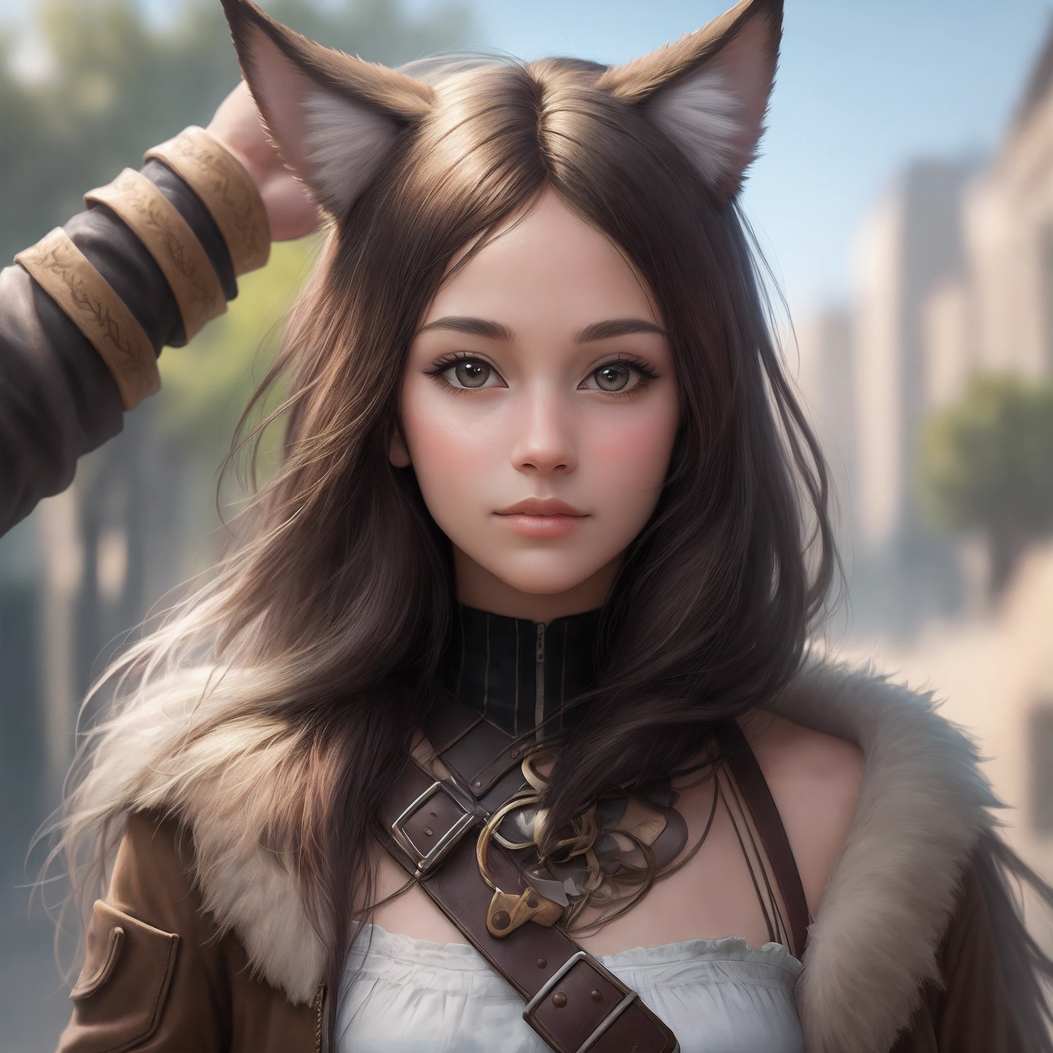 , realistic, animal ears, unobstructed