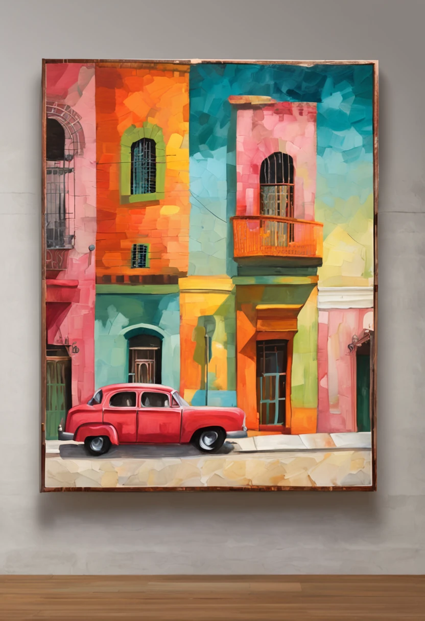 carnation street art illustration mexico, in the style of colorful cityscapes, quiet moments captured in paint, wes anderson, raoul dufy, animated illustrations, trompe l'oeil compositions, panorama
