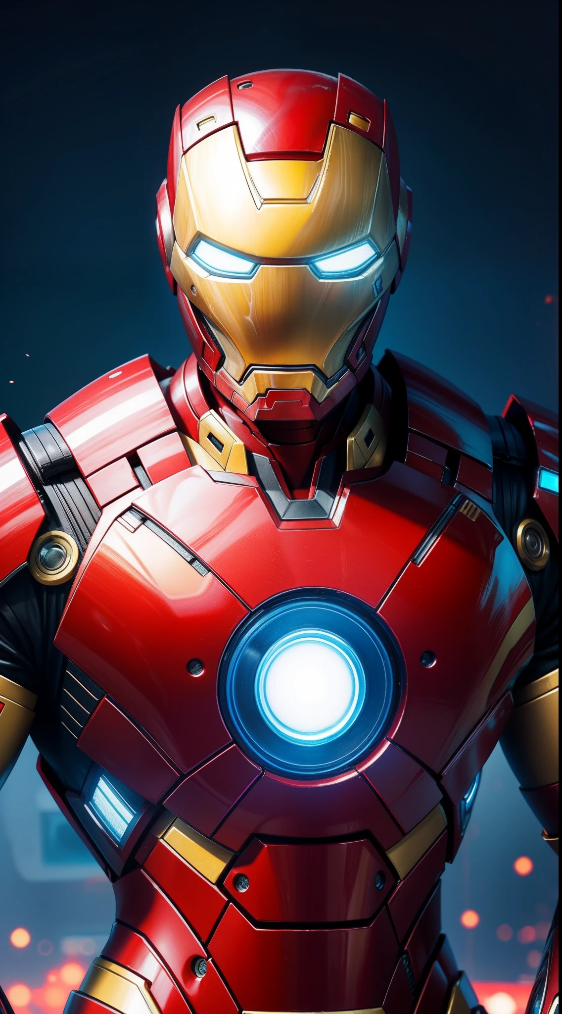 Iron Man из комиксов Marvel, Masterpiece, Best Quality, abstract, Psychedelic, Neon, (honeycomb pattern), (creative:1.3), Sy3, SMM, fantasy00d