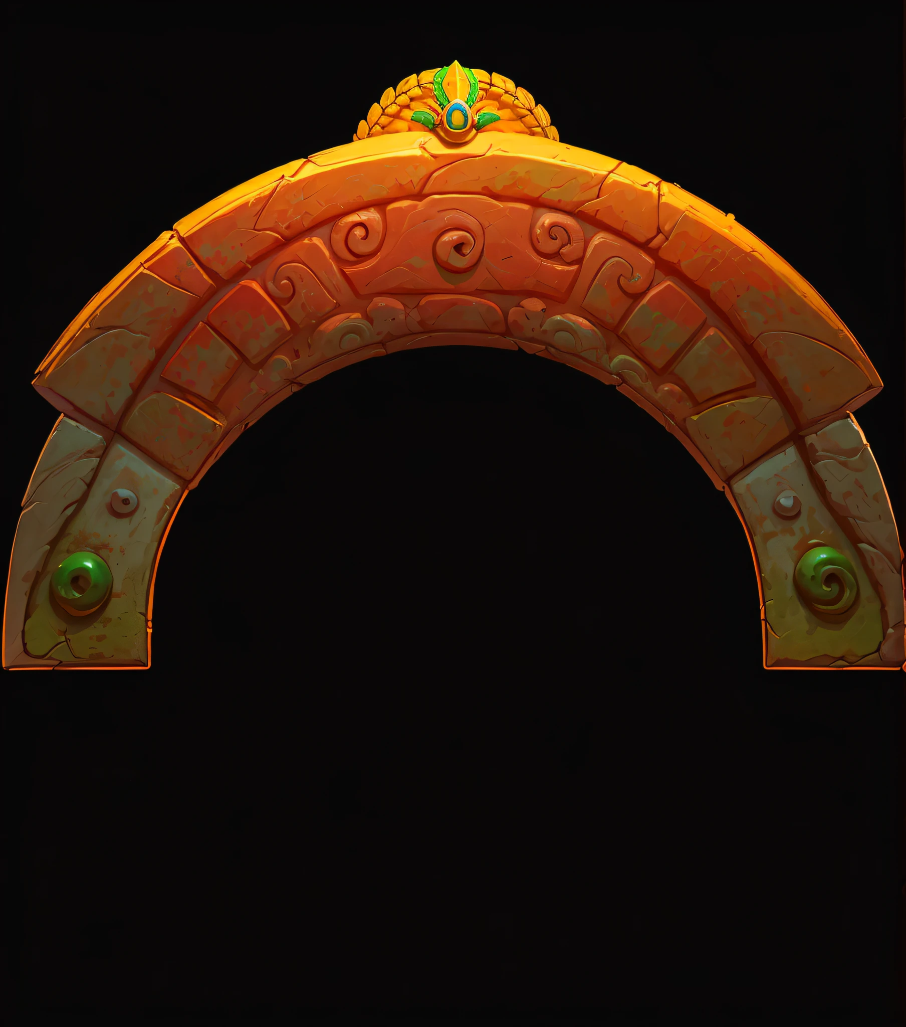 (green color:0.8),(amarelo:0.2),(Color:0.3),mayan style,Hawaiian Nation,gameicon,highest masterpiece,high qulity