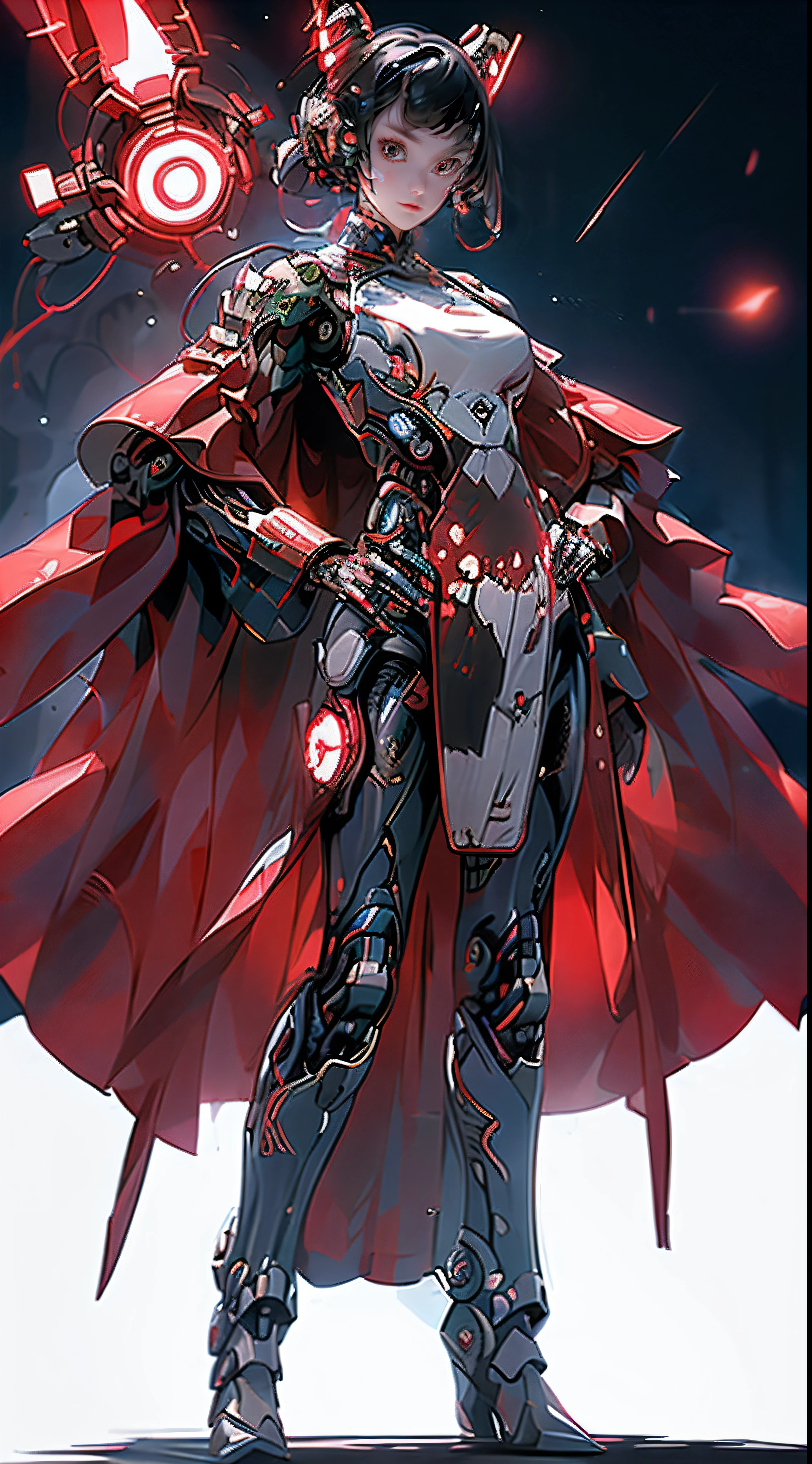 (Stand and pose full-body:1.5), Full body image of an alien robot with red eyes and a bird's head, (Extremely detailed CG Unity 16k wallpaper:1.1), (Colorful:1.2), Dynamic Angle, (Noise Removal Strength: 1.45), Side lighting, Lifelike texture, Glowing light, hyper HD, Award-Awarded
