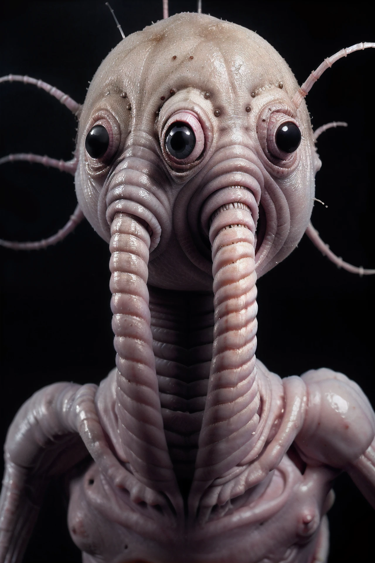 creepy tapeworm creature