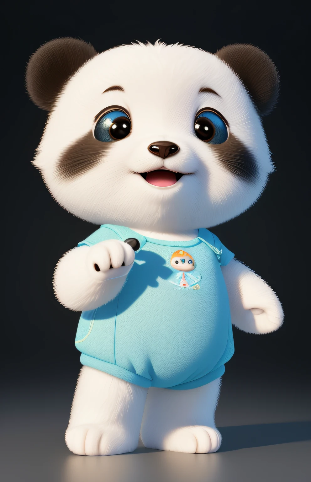 (masterpiece), (best quality), (ultra-detailed), (full body:1.2), Super cute, Baby, Pixar, Baby panda in pajamas, Big bright eyes, Fluffy, Smile, Delicate and fine, Fairy tales, Incredibly high detailed, Pixar style, Bright color palette, Natural light, Simple background with pure color, Octane render, Trending on Artstation, Gorgeous, Ultra wide angle, 8k, HD, Realistic