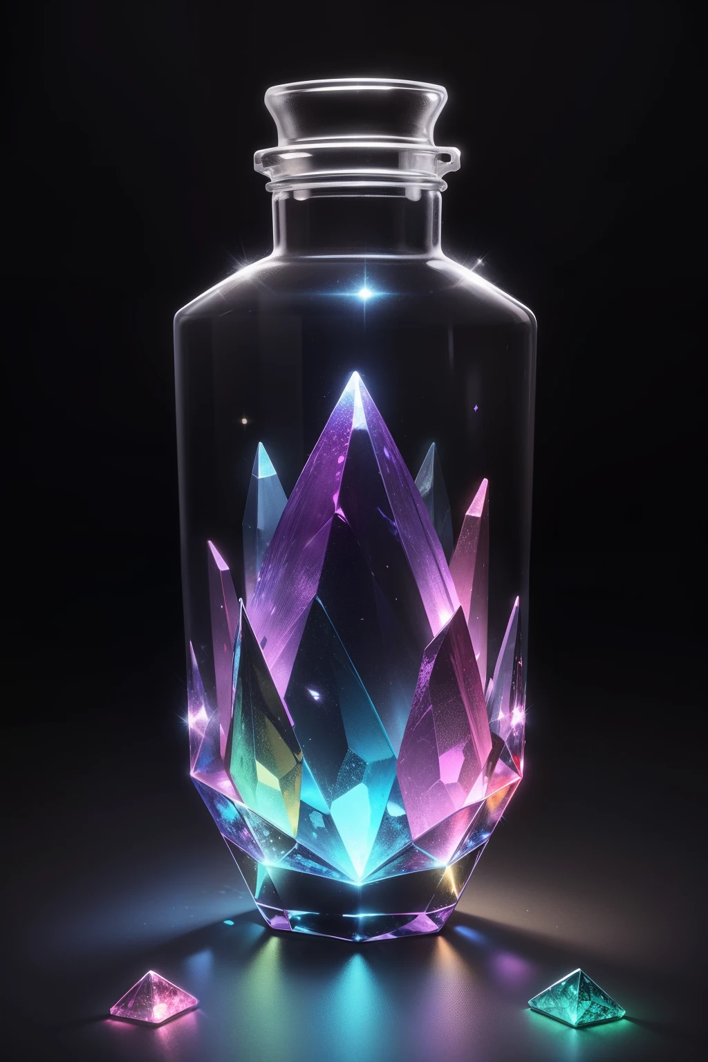 A completely transparent crystal,It exhibits a colorful spectrum when illuminated by light,Seems to have its own consciousness,The color can be changed according to the emotions of the audience。