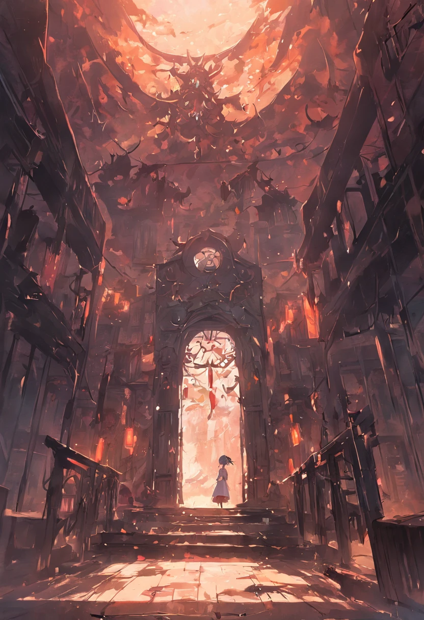 A gloomy old house comes into view,The walls are high,Exudes an eerie atmosphere。