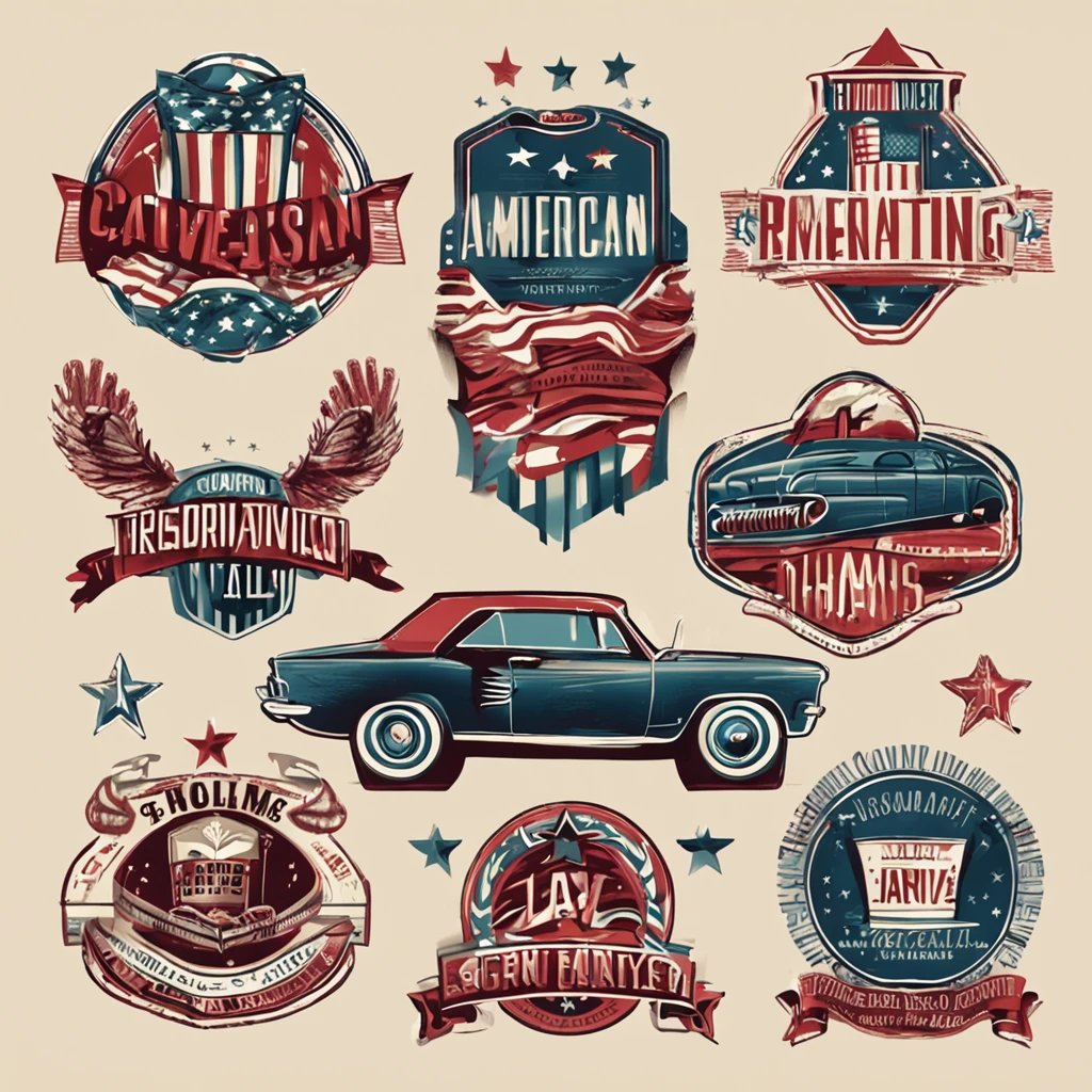 American illustration badge