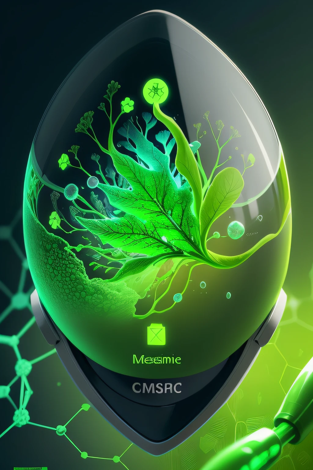 "Create a biomedical image with scientific flair. Blend cell imagery, lab setups, and a subtle DNA icon. Integrate medical imaging and tech elements. Opt for cosmic green hues. Add text: 'Biomedical Progress' and 'Advancing Science.' Use tags: '#Innovation' and '#Healthcare.' Strive for a green-themed image that embodies progress and innovation with ease."