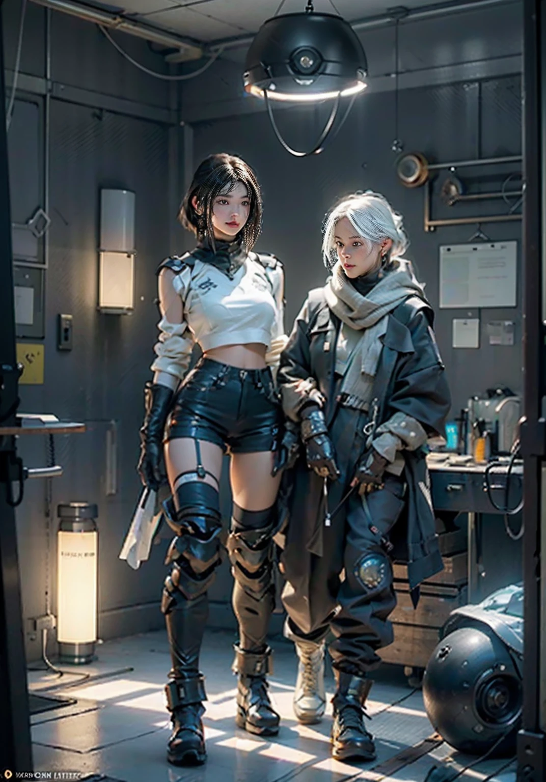 ((Best quality)), ((masterpiece)), (detailed:1.4), 3D, an image of a beautiful cyberpunk female,HDR (High Dynamic Range),Ray Tracing,NVIDIA RTX,Super-Resolution,Unreal 5,Subsurface scattering,PBR Texturing,Post-processing,Anisotropic Filtering,Depth-of-field,Maximum clarity and sharpness,Multi-layered textures,Albedo and Specular maps,Surface shading,Accurate simulation of light-material interaction,Perfect proportions,Octane Render,Two-tone lighting,Wide aperture,Low ISO,White balance,Rule of thirds,8K RAW,