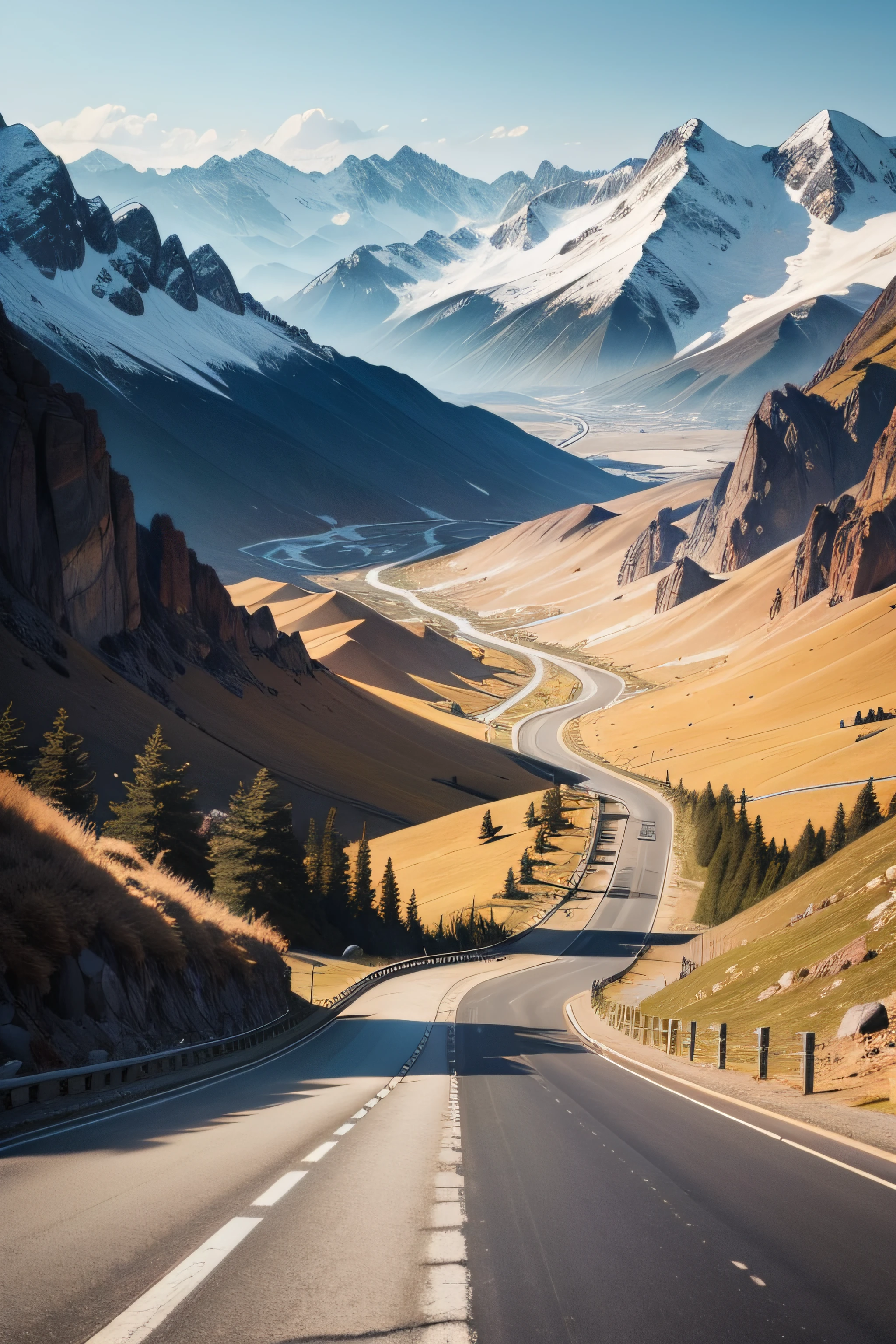 Roads in the mountains,Endless