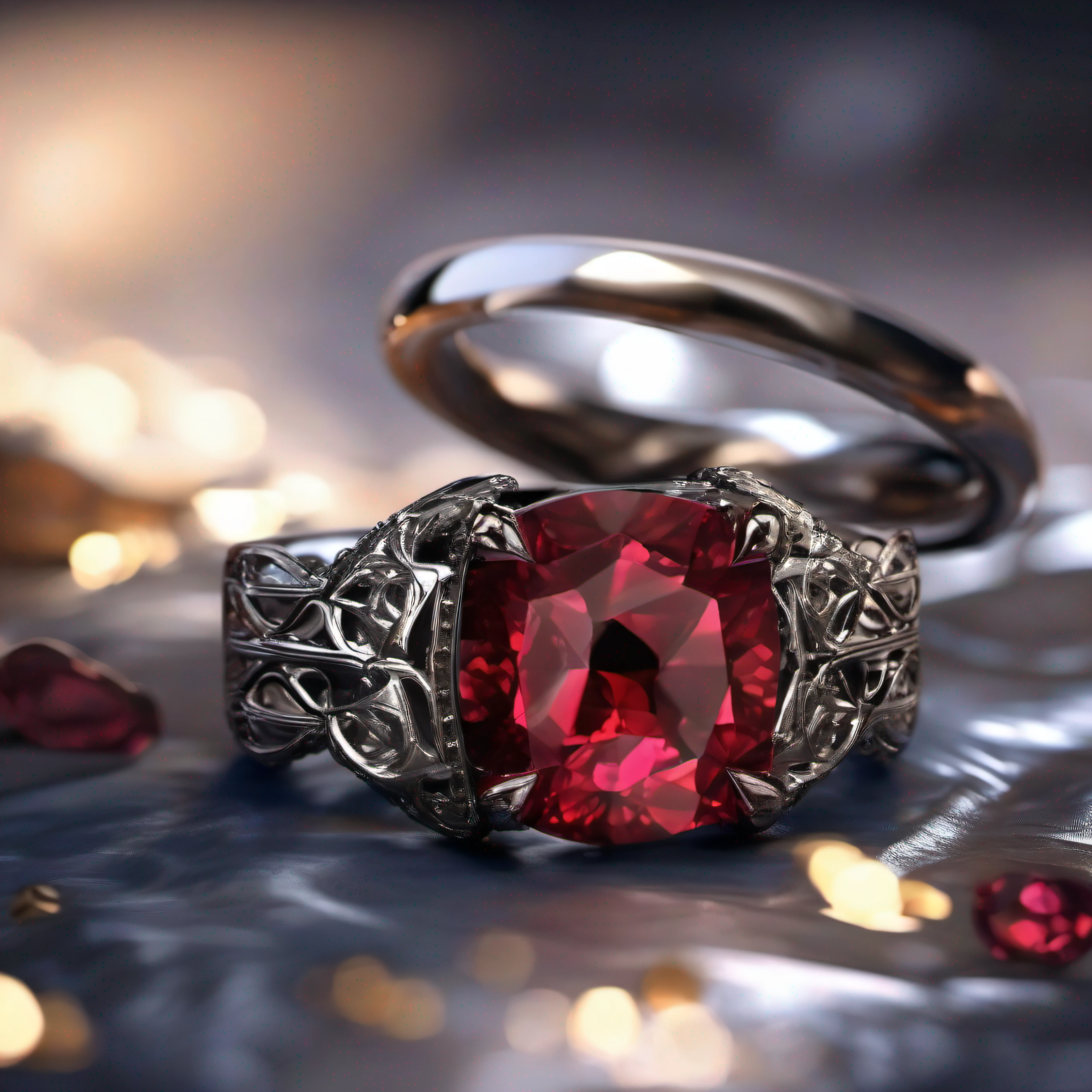 a ring, a jewel made of titanium and rubies forged by the best blacksmiths in the world