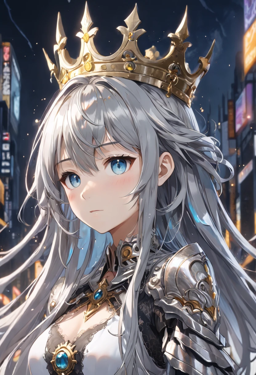 masutepiece, Best Quality, Best Quality, amazing, Beautiful detailed eyes,((1girl in)), Finely detailed, depth of fields, the Extremely Detailed CG Unity 8K Wallpapers, Full body,(Other Minato Aqua), (((Girl wears clothes with silver texture)))，((Very gorgeous metal style))，((Metal crown with ornate stripes))，((((Various metal backgrounds))))，Sputtered molten iron,(Floating hair),((Hair like molten metal)),(((Detailed face))), (((Detailed eyes))),(((Silver clothes))),(((Gold lace clothing))),((Full body)),((((Flowing gold and silver)))),(((((Everything flows and melts))))),(((((Flowing iron))))),(((((Flowing silver))))),((((lace flowing and melt))))