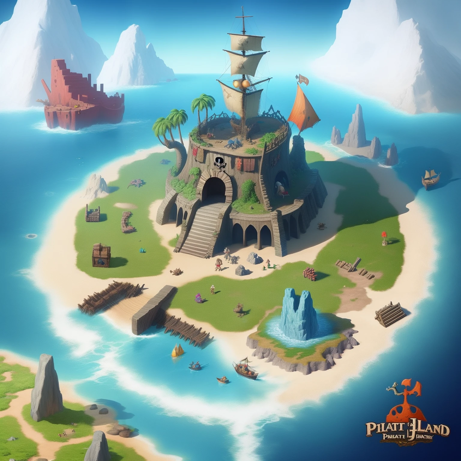 surreal house <lora:Pirates-Kytra-XL-32dim-V1-000030:1.0> sotprt pirate