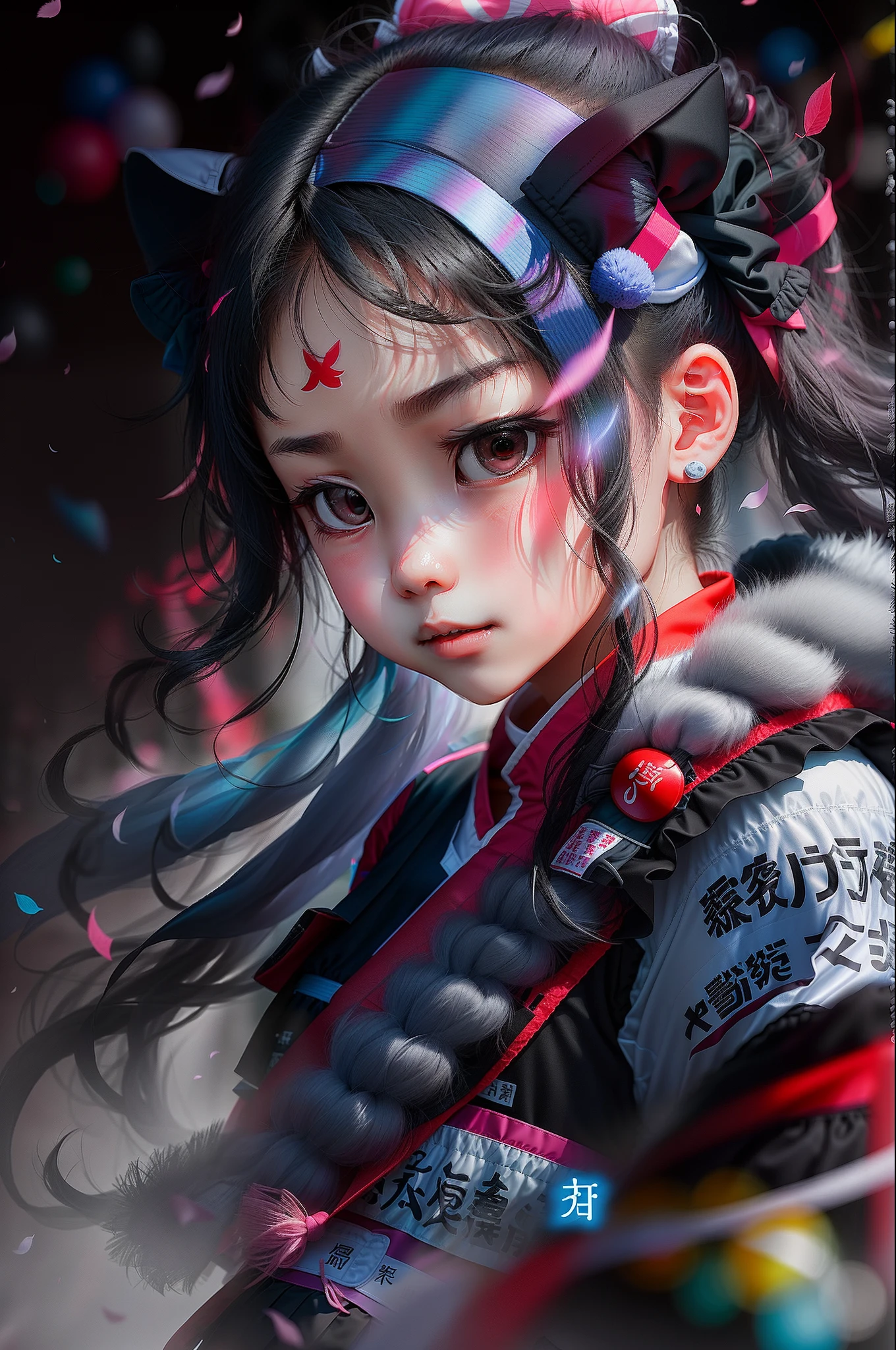 Wear light, plain clothing，Huan Yishu hugged，22-year-old girl，realisticlying，Squint slightly，Shallow haha，stooped，roll up skirt，Evil eyes
