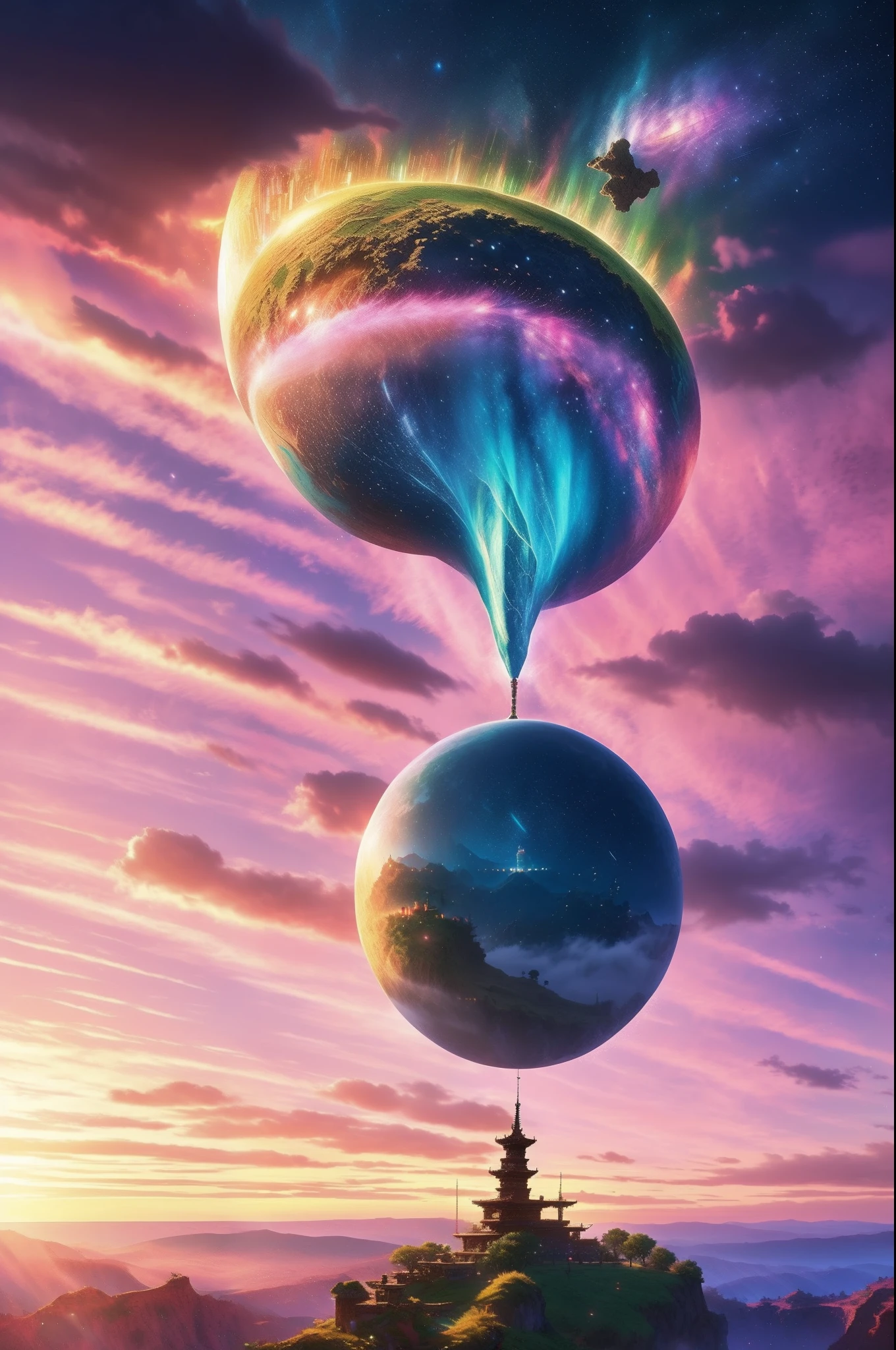 pixel game《dragon quest》,Game character design,(cavalier:1.4),In pink,dream magical,Thick clouds,surrounded by cloud,16-bit pixel art
