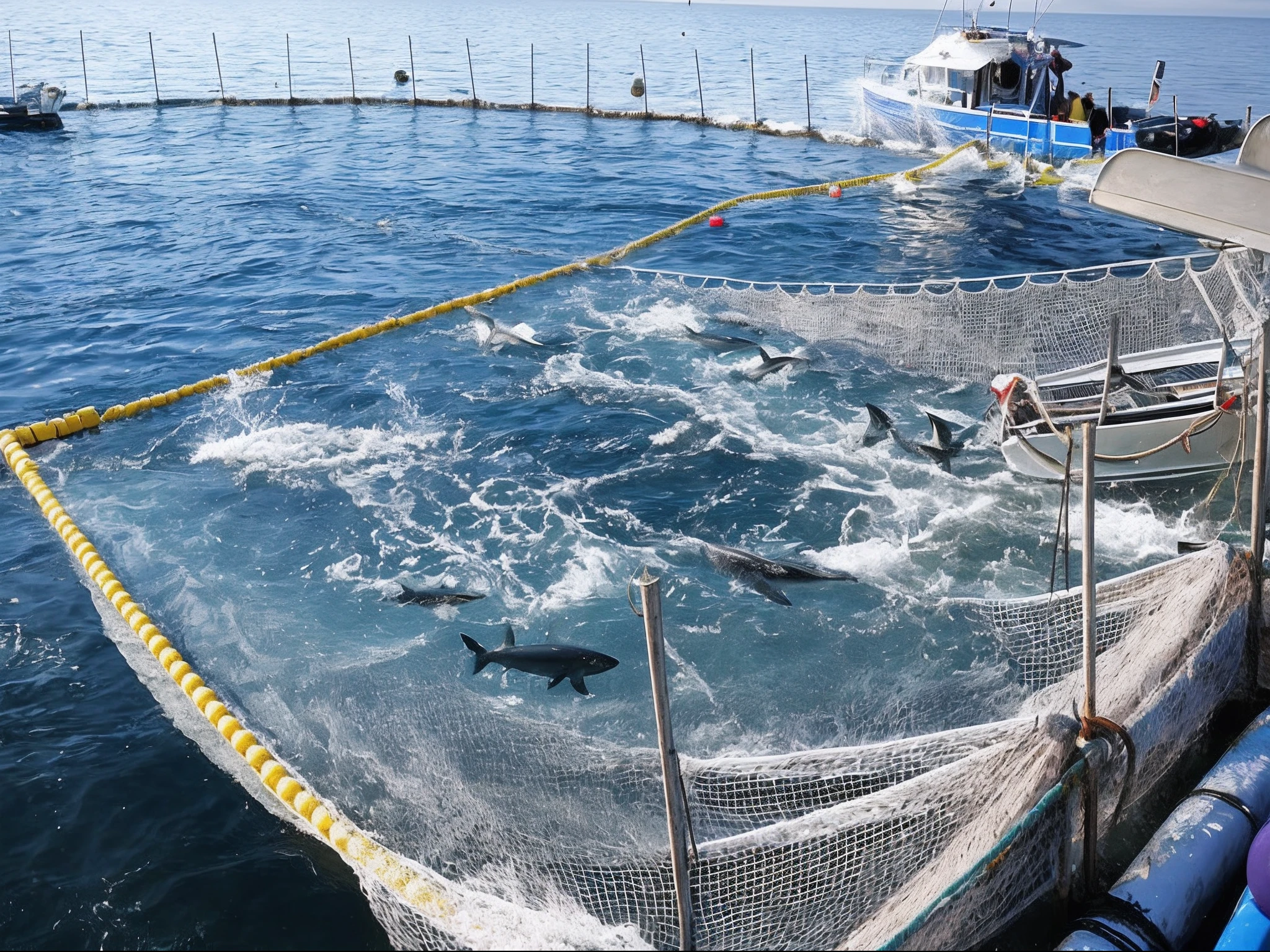 There are many fish in the water near the boat, author:Judith Gutierrez, photograph taken in 2 0 2 0, author:Tom Wenerstrand, F 4, author:Werner Guzette, F4, author:Karl Volk, F4.5, author:Matt Kavota, Sharks emerge from the lake, author:Catherine Scott, very very surreal