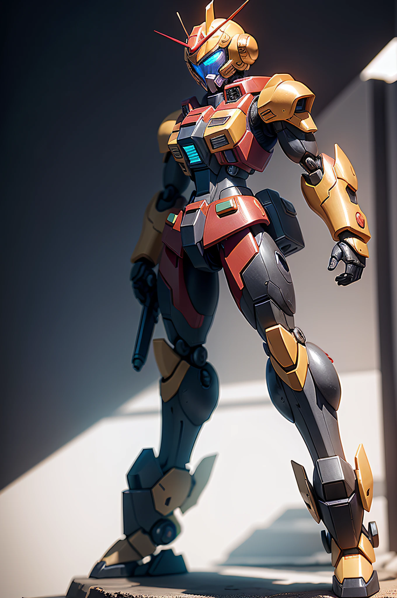 Jelly Guys,Genzu Gundam,mechs,Character design robot, Bipedal,mini figure,3Drenderingof,Three View