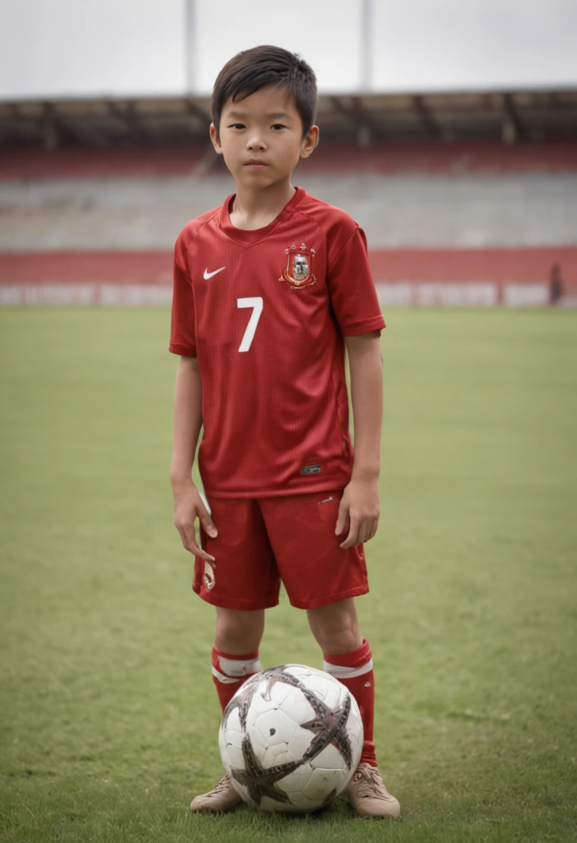 One bit height is 1.A -yeld Chse boy of 75 meters,Wearing the number 7 shirt of the Portuguese national football team,Wearing the number 7 shirt of the Portuguese national football team,Wearing the number 7 shirt of the Portuguese national football team,Use snapshots to capture the moment when teenagers play soccer,Use snapshots to capture the moment when teenagers play soccer,Use snapshots to capture the moment when teenagers play soccer,Boy stude is compact and sturdy,The background is players in the distance and the Old Trafford football stadium,Sports full-body photos,fully body photo,fully body photo,Photoreality,photore,tmasterpiece,hentail realism,Photoreality,hight contrast,The photorealistic digital art trend is detailed and realistic in Artstation 8k HD HD, A detailed, skin textures, ultra - detailed, realistic skin textures, best qualtiy, 超高分辨率, (真实感:1.4),A detailed, RAW photogr, author:Lee Jeffries Nikon D850 Film Stock Photo 4 Kodaport 400 Camera F1.6 shots, Rich colors, Ultra-realistic realistic textures, Dramatic lighting, unrealengine artstation cinestill 800 trends,